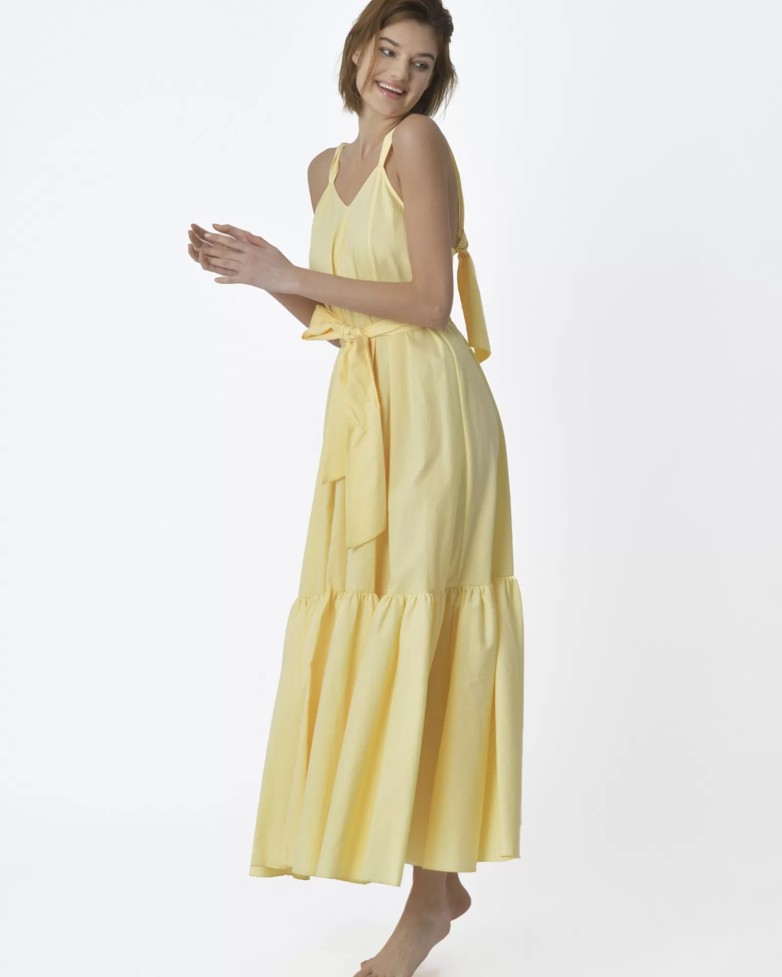 La Piscine Paris Robe bretelles Forte Forte Jaune Shop
