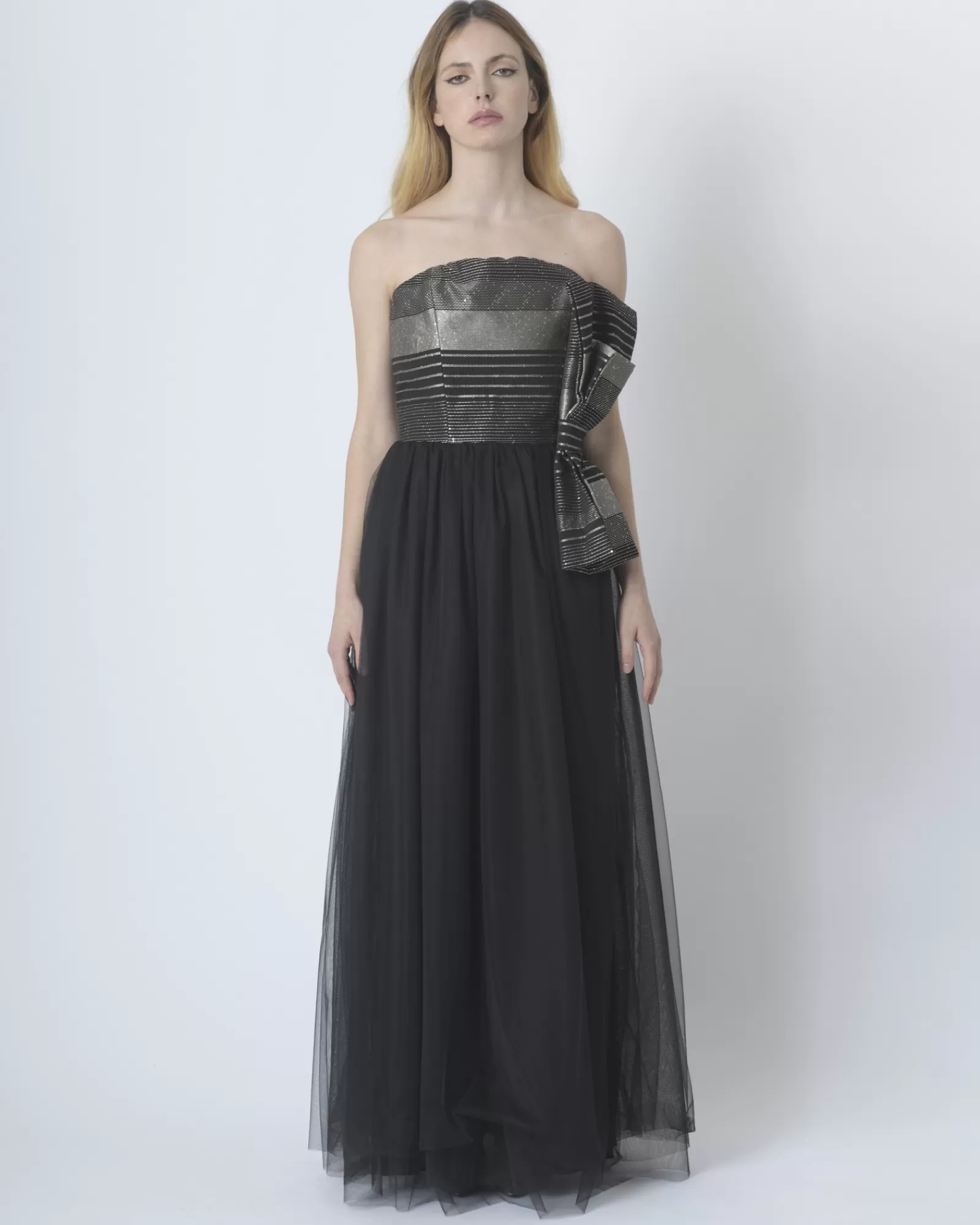 La Piscine Paris Robe bustier Space Simona Corsellini Noir Sale