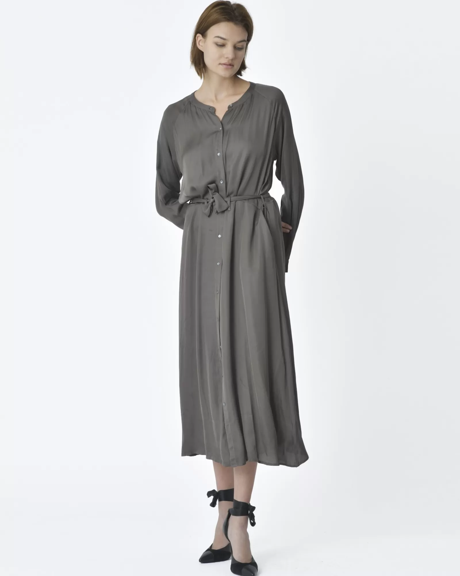 La Piscine Paris Robe droite Diega Taupe Fashion