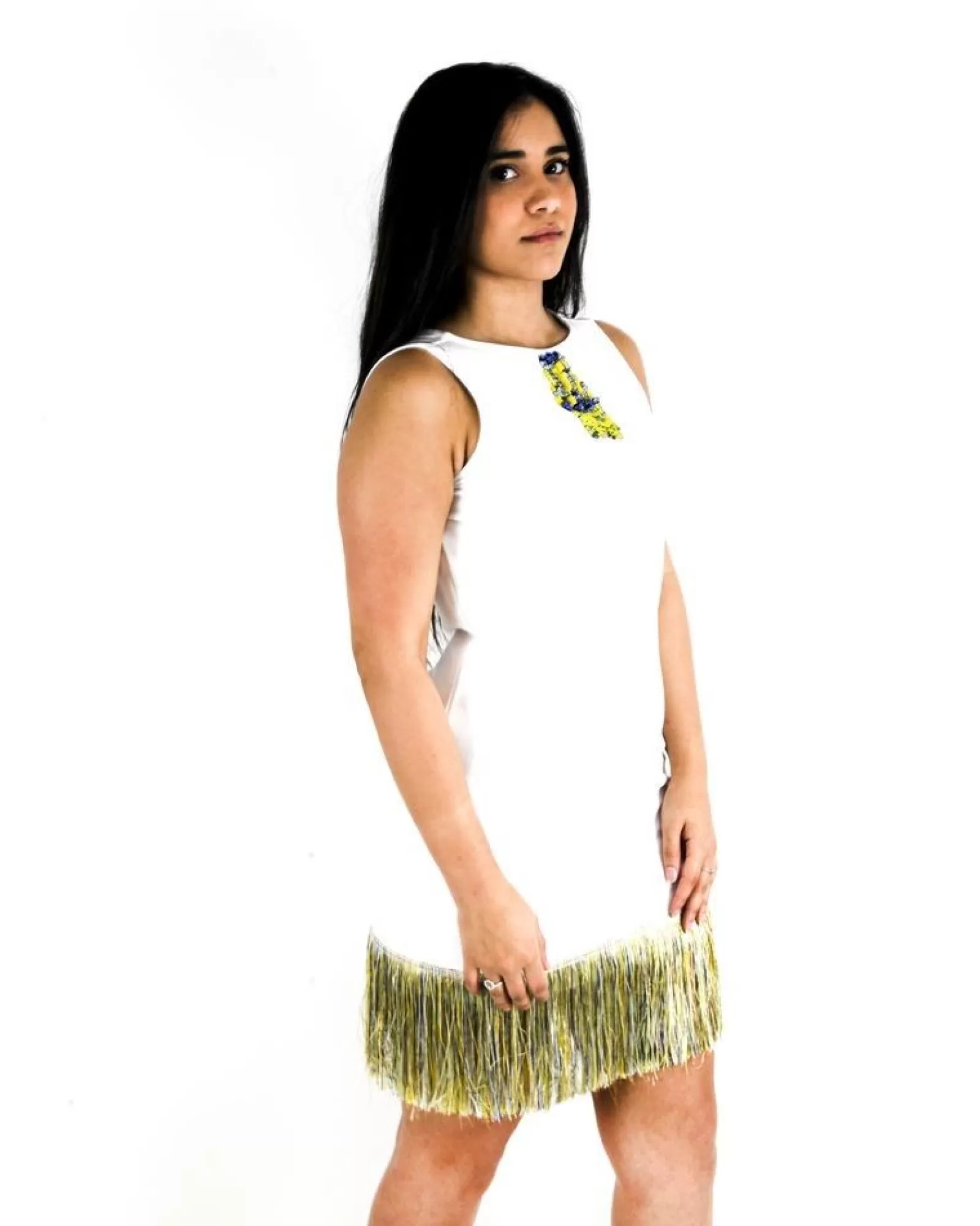 La Piscine Paris Robe en coton frangé Jijil Blanc Cheap