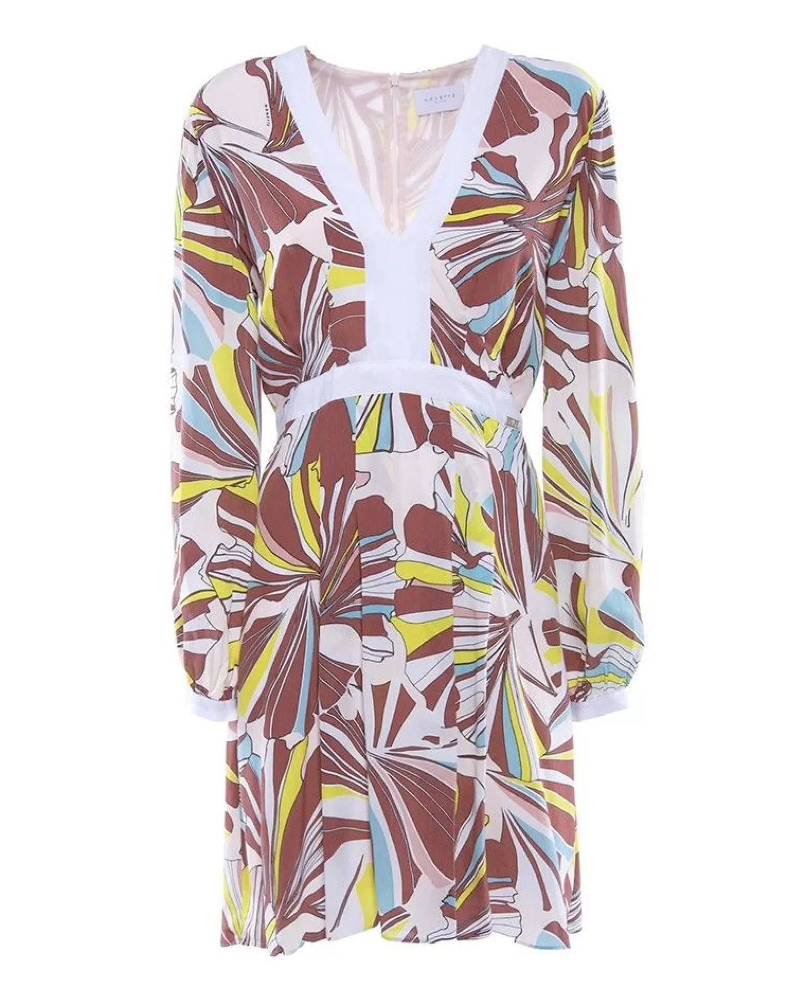 La Piscine Paris Robe en crêpe he à imprimé floral Nenette Blanc Cheap