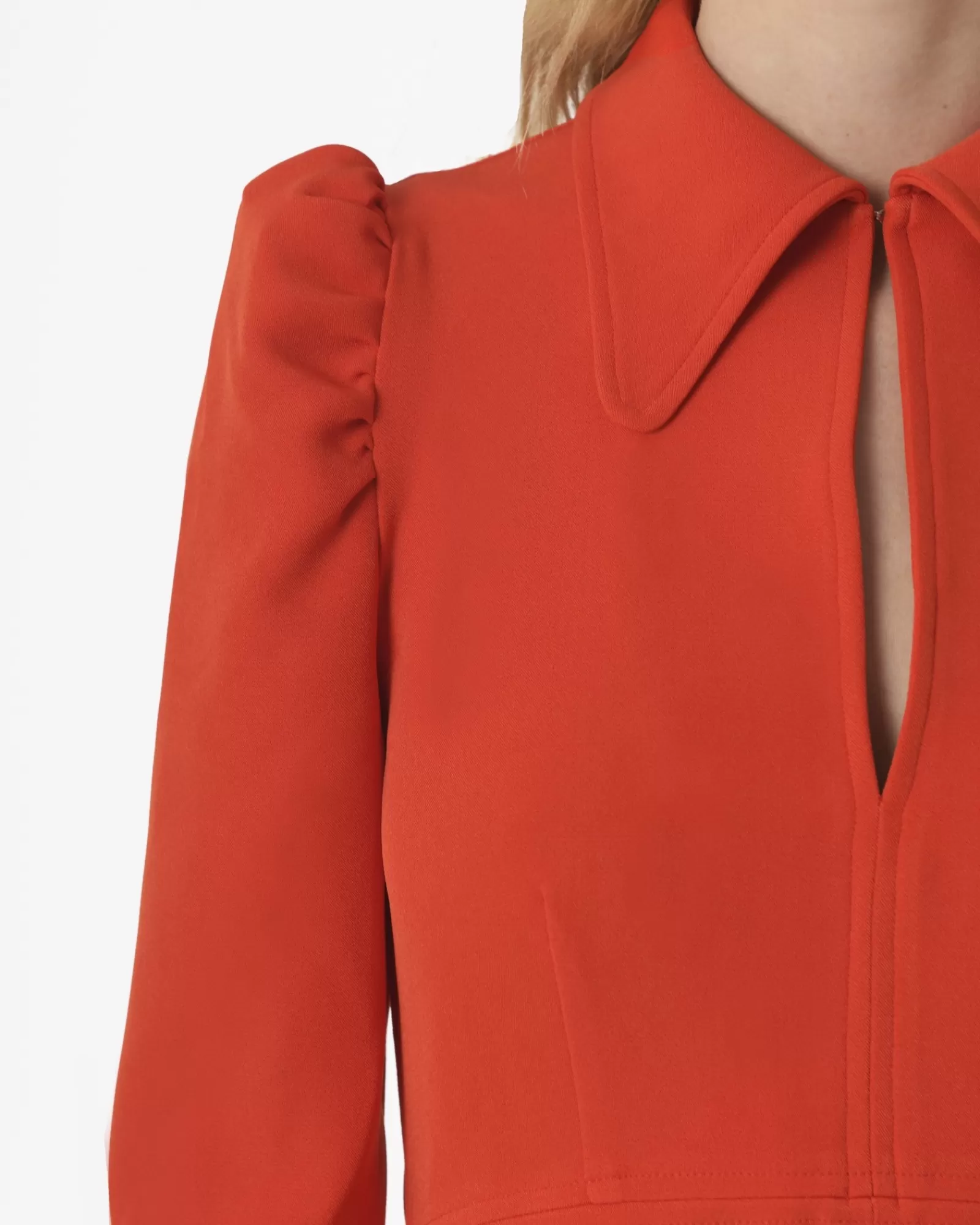 La Piscine Paris Robe en crêpe P.A.R.O.S.H Rouge Sale