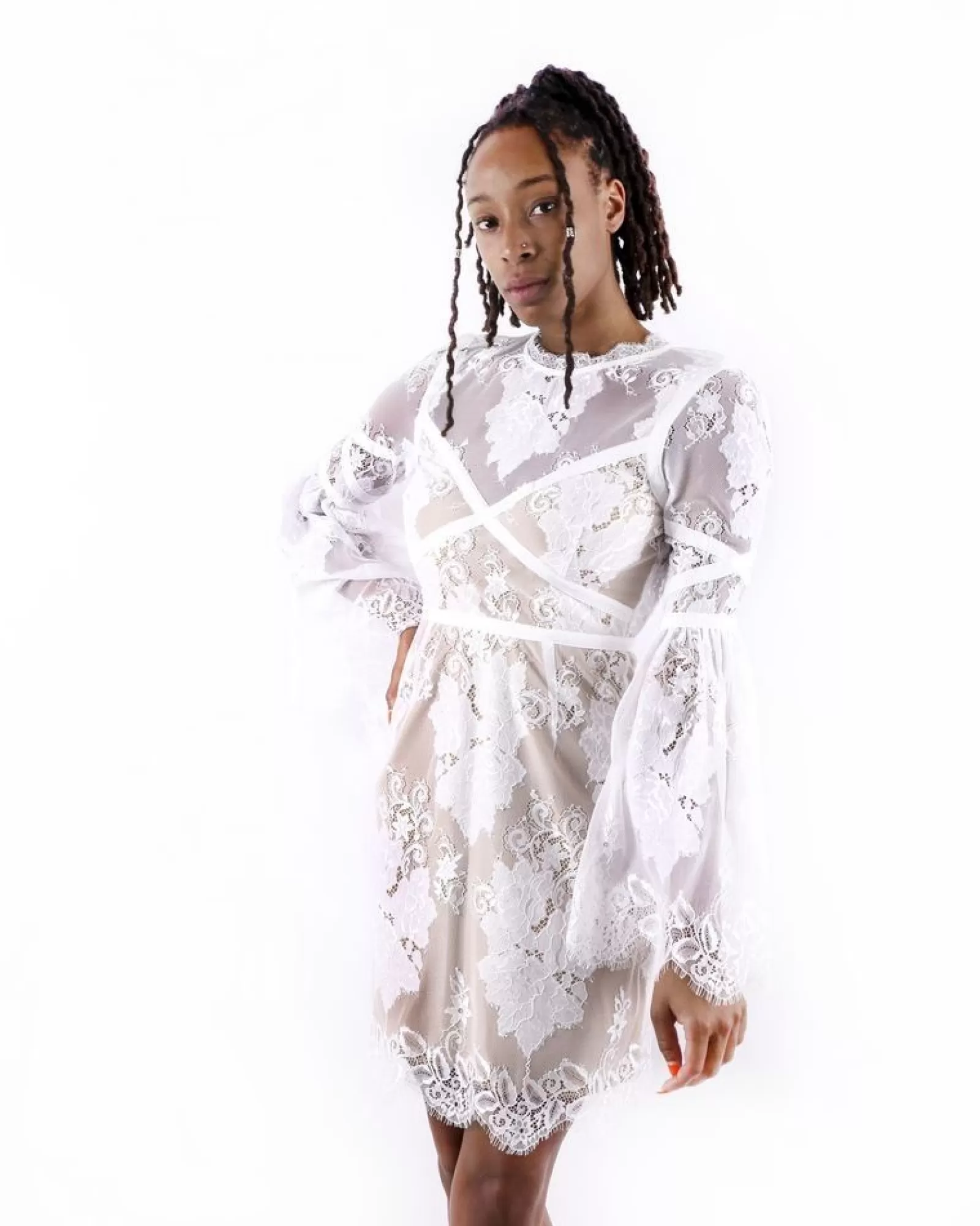La Piscine Paris Robe en dentelle he Misha Collection Blanc Cheap