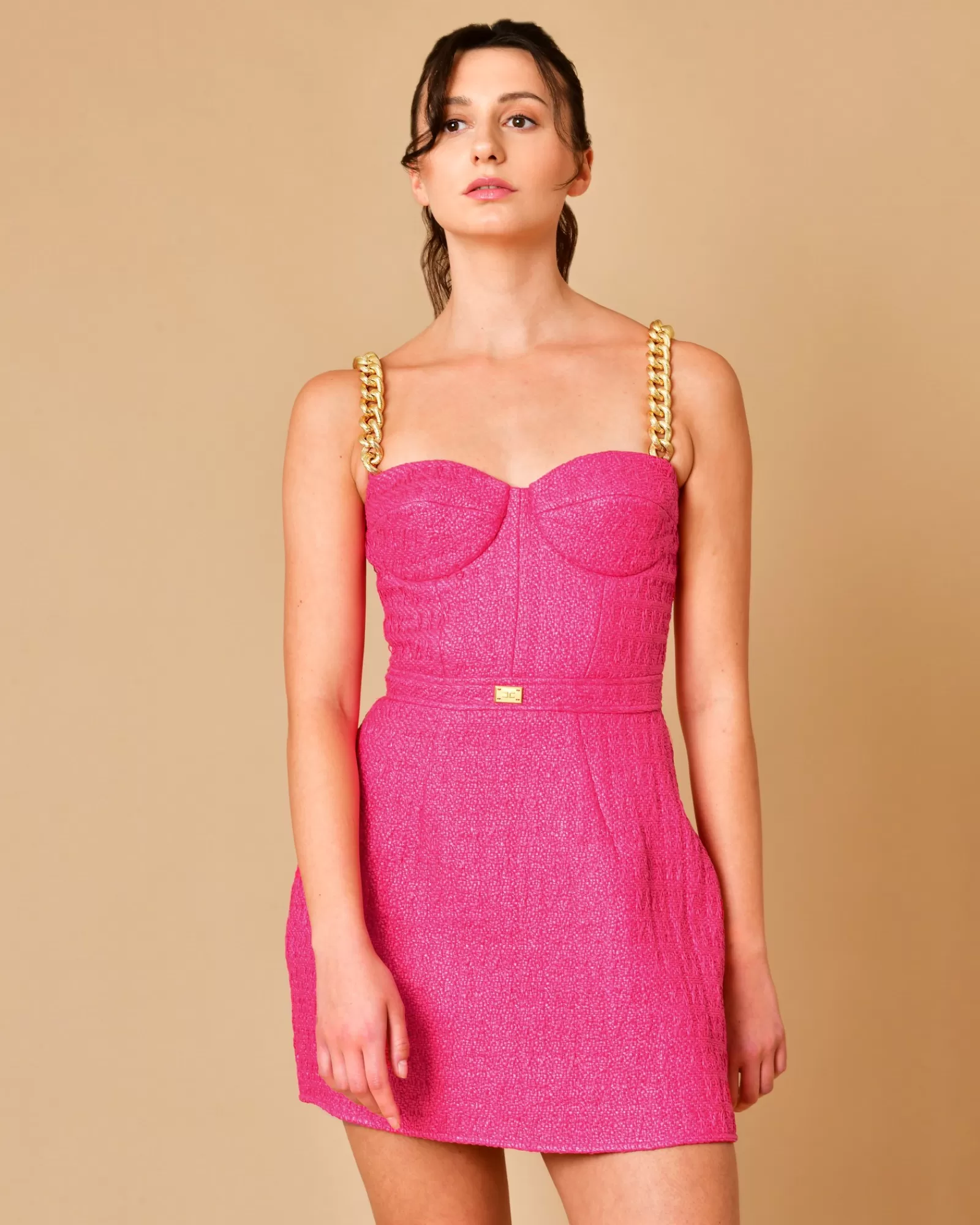 La Piscine Paris Robe en raphia Elisabetta Franchi Rose New