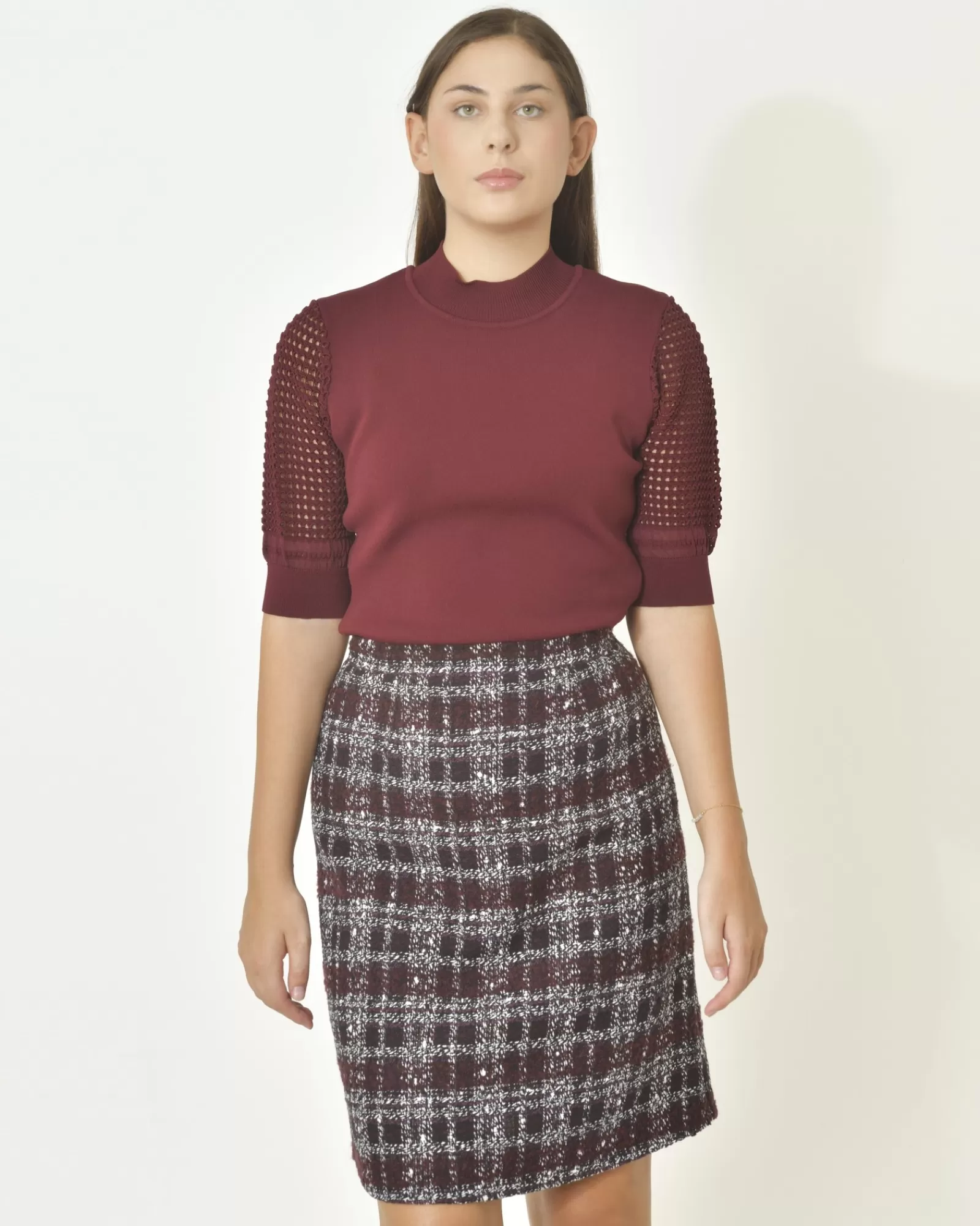 La Piscine Paris Robe en tweed Paule Ka Bordeaux New