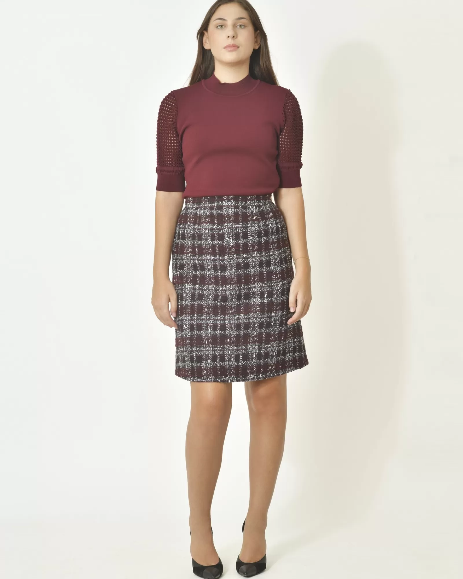 La Piscine Paris Robe en tweed Paule Ka Bordeaux New