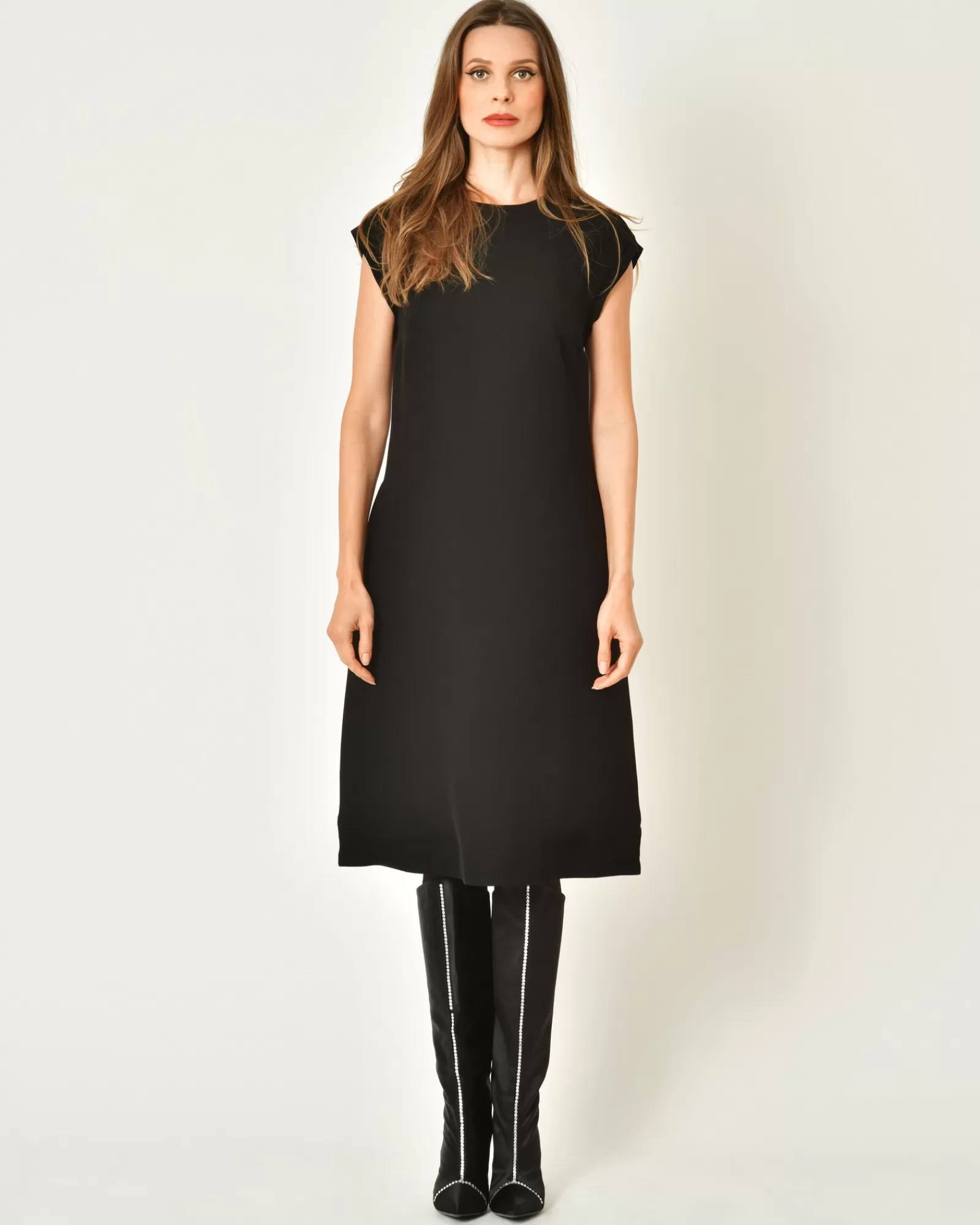 La Piscine Paris Robe en viscose sans manches Malloni Noir Store