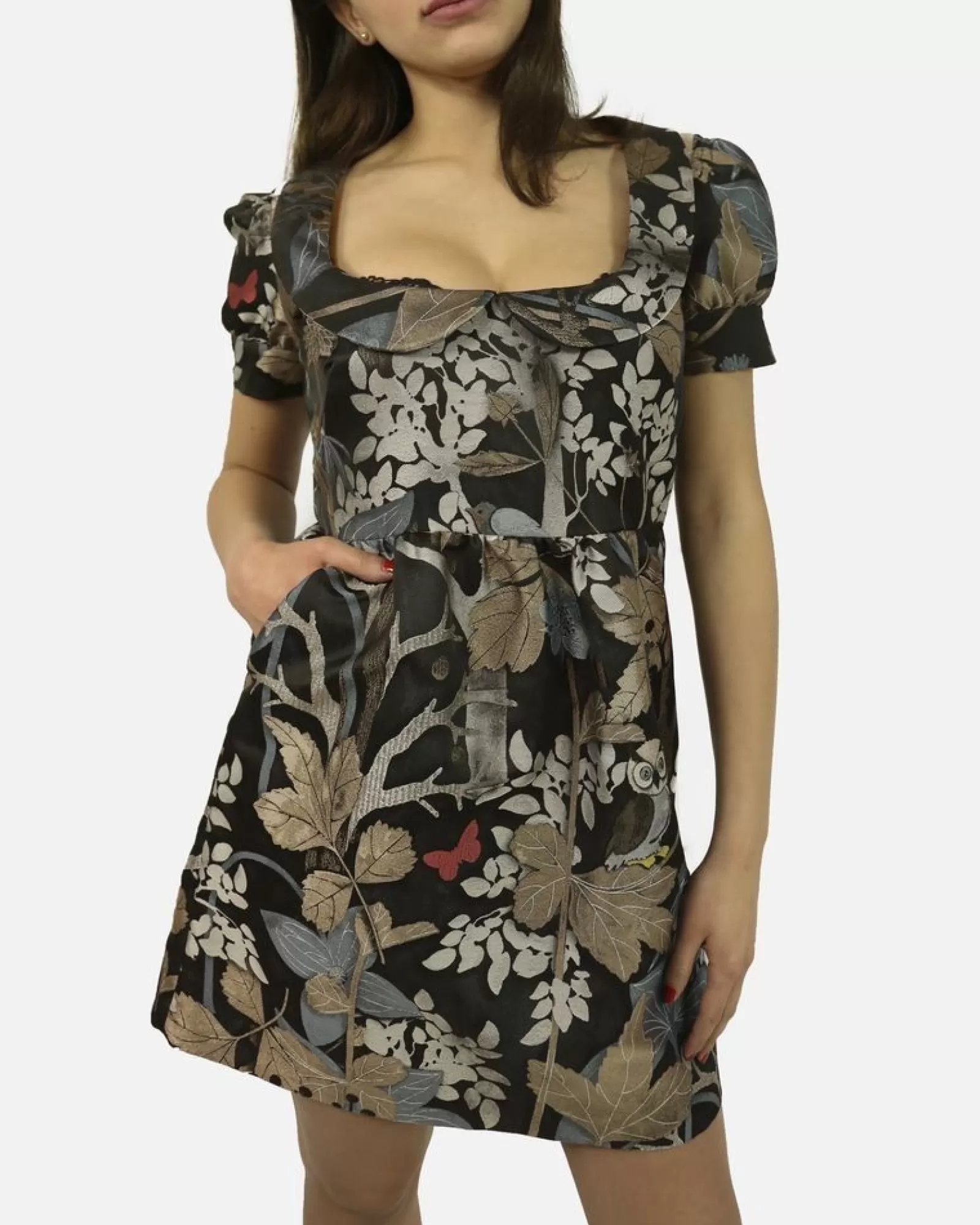 La Piscine Paris Robe fleurie Valentino Noir Best Sale