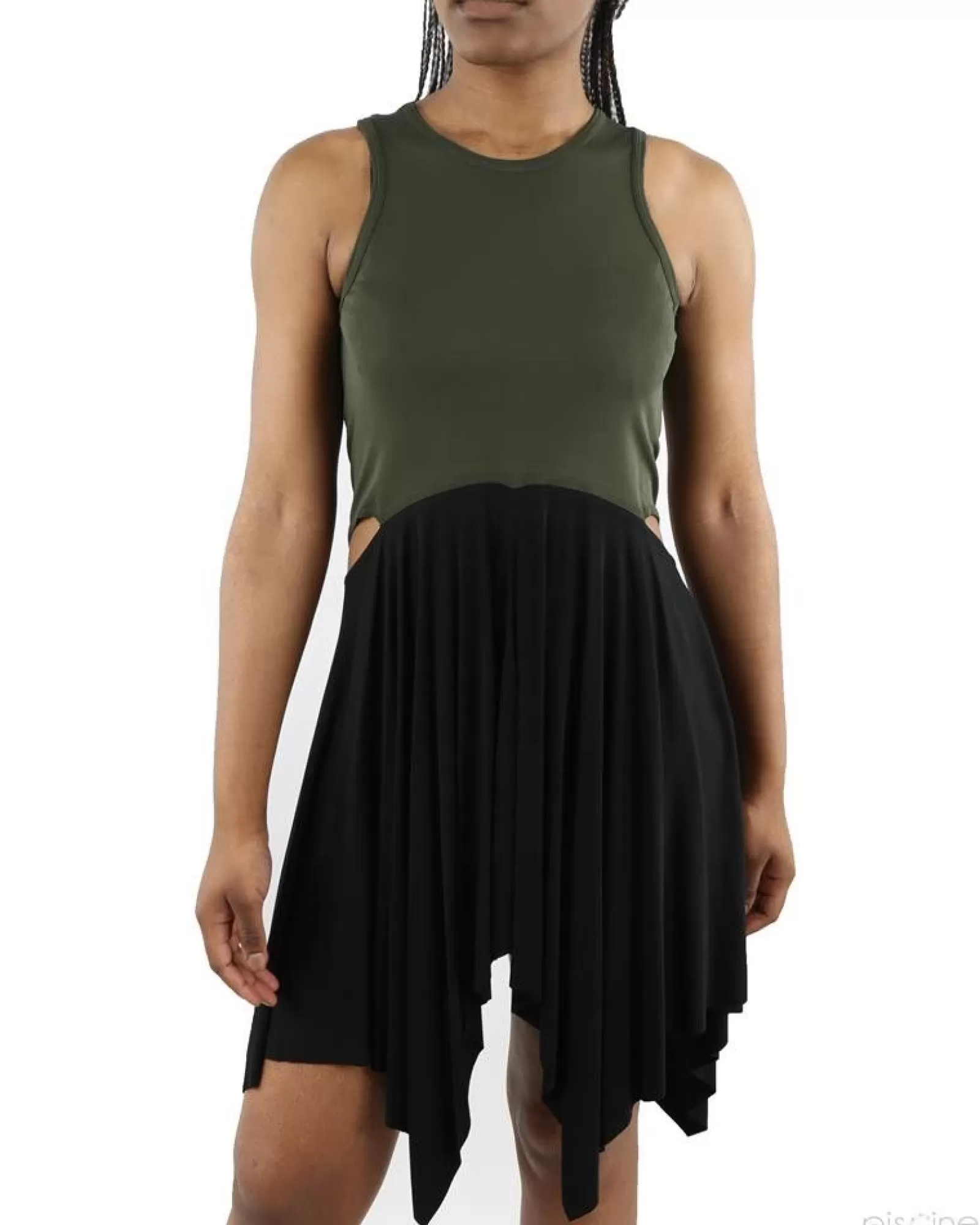 La Piscine Paris Robe kaki et ajourée Damir Doma Noir Outlet