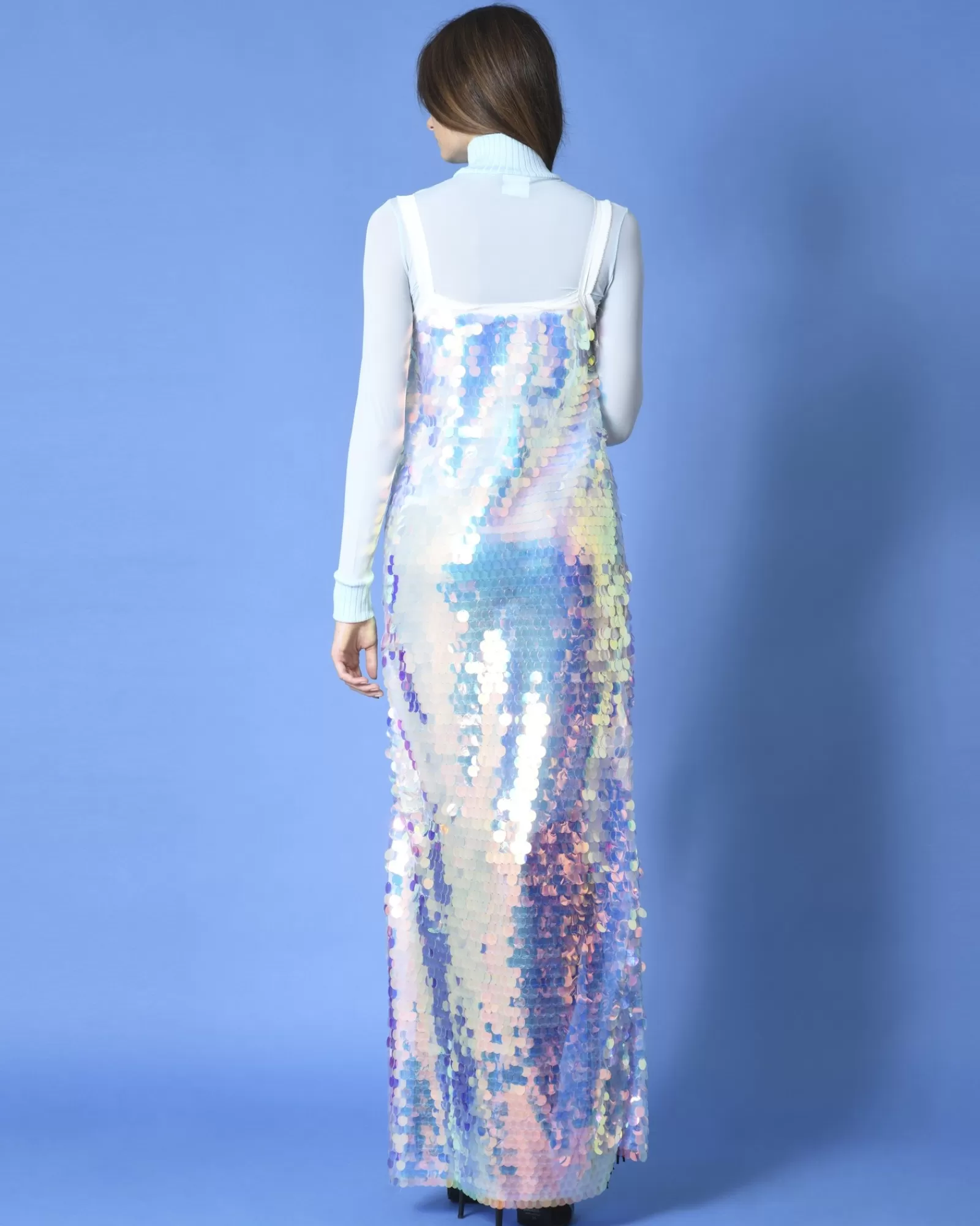 La Piscine Paris Robe longue à sequins Maesta Multicolore Best Sale