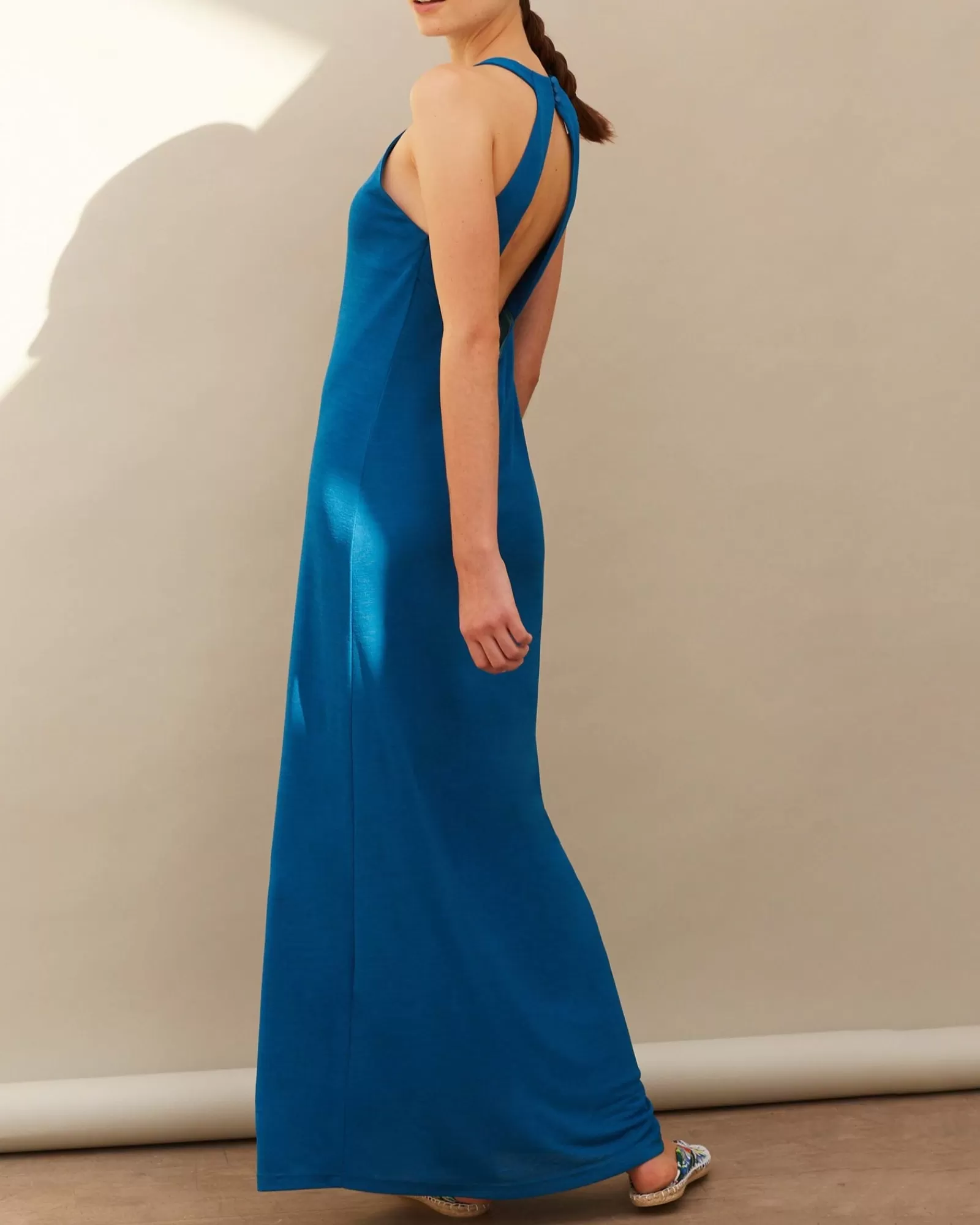 La Piscine Paris Robe longue dos nu Chacok Bleu Online