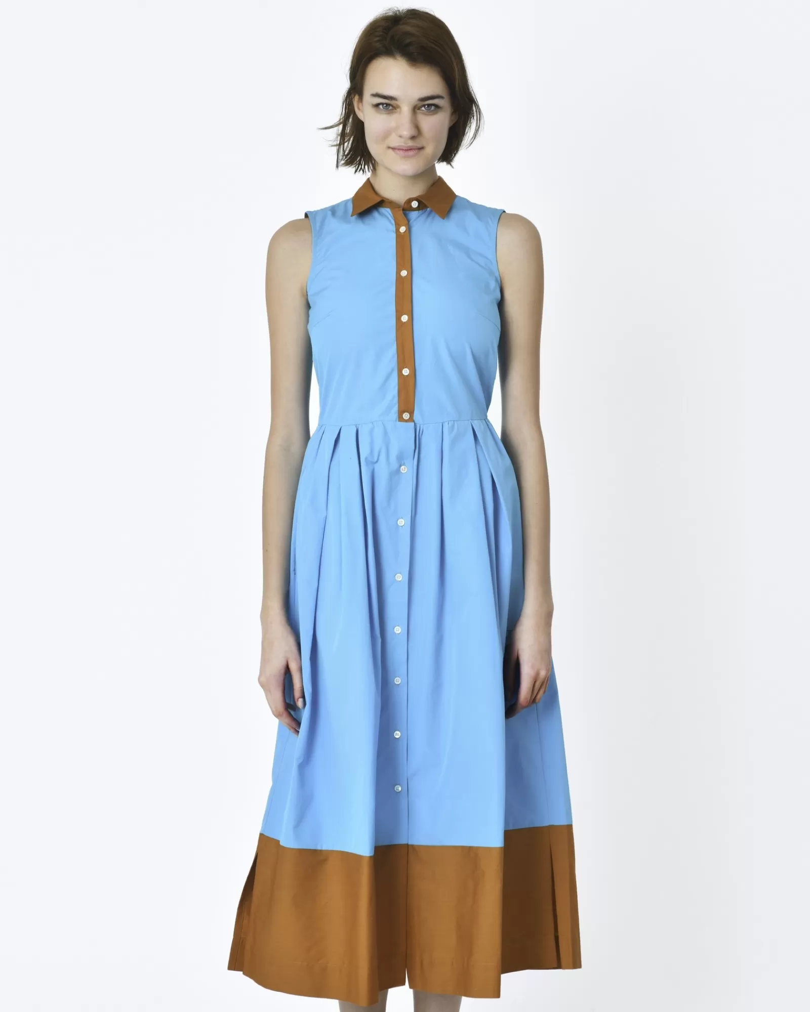 La Piscine Paris Robe longues cyan Sara Roka Bleu Hot