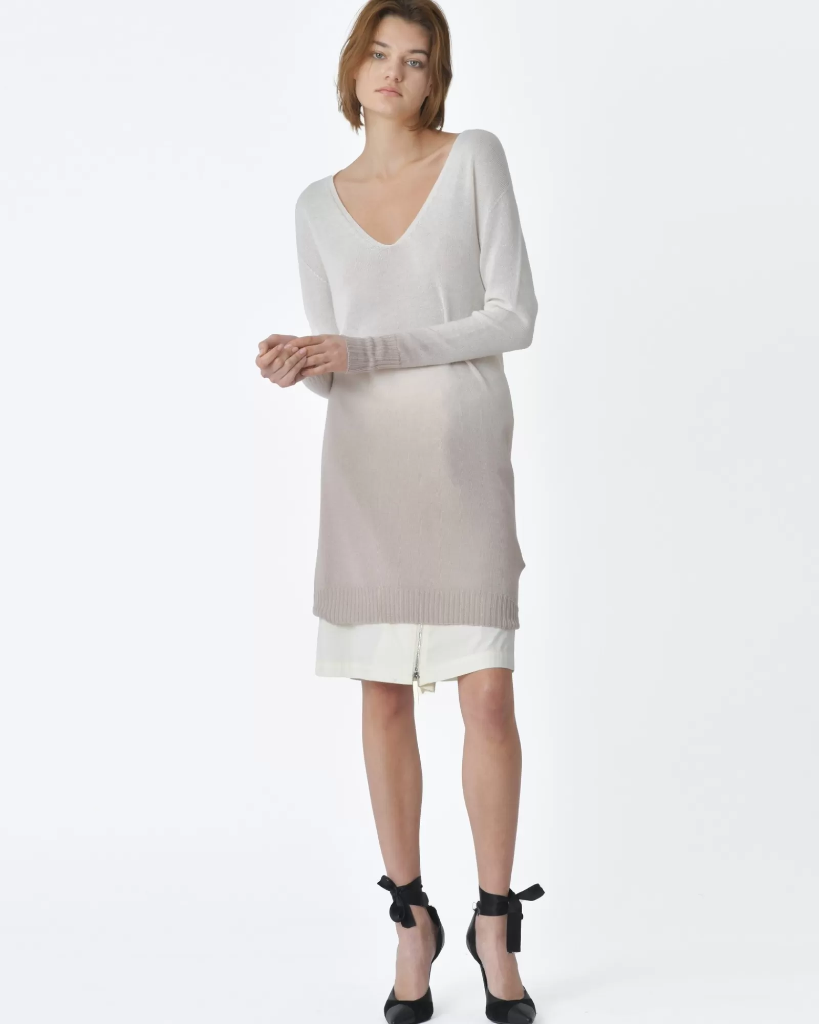 La Piscine Paris Robe maille dégradé 120% Lino Blanc Shop