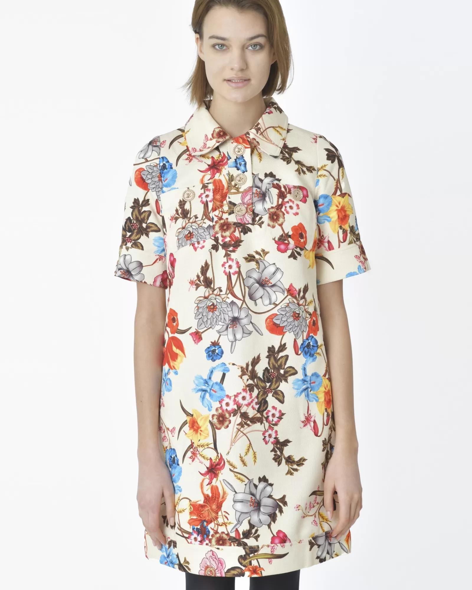La Piscine Paris Robe manches courtes Edward Achour Beige Online