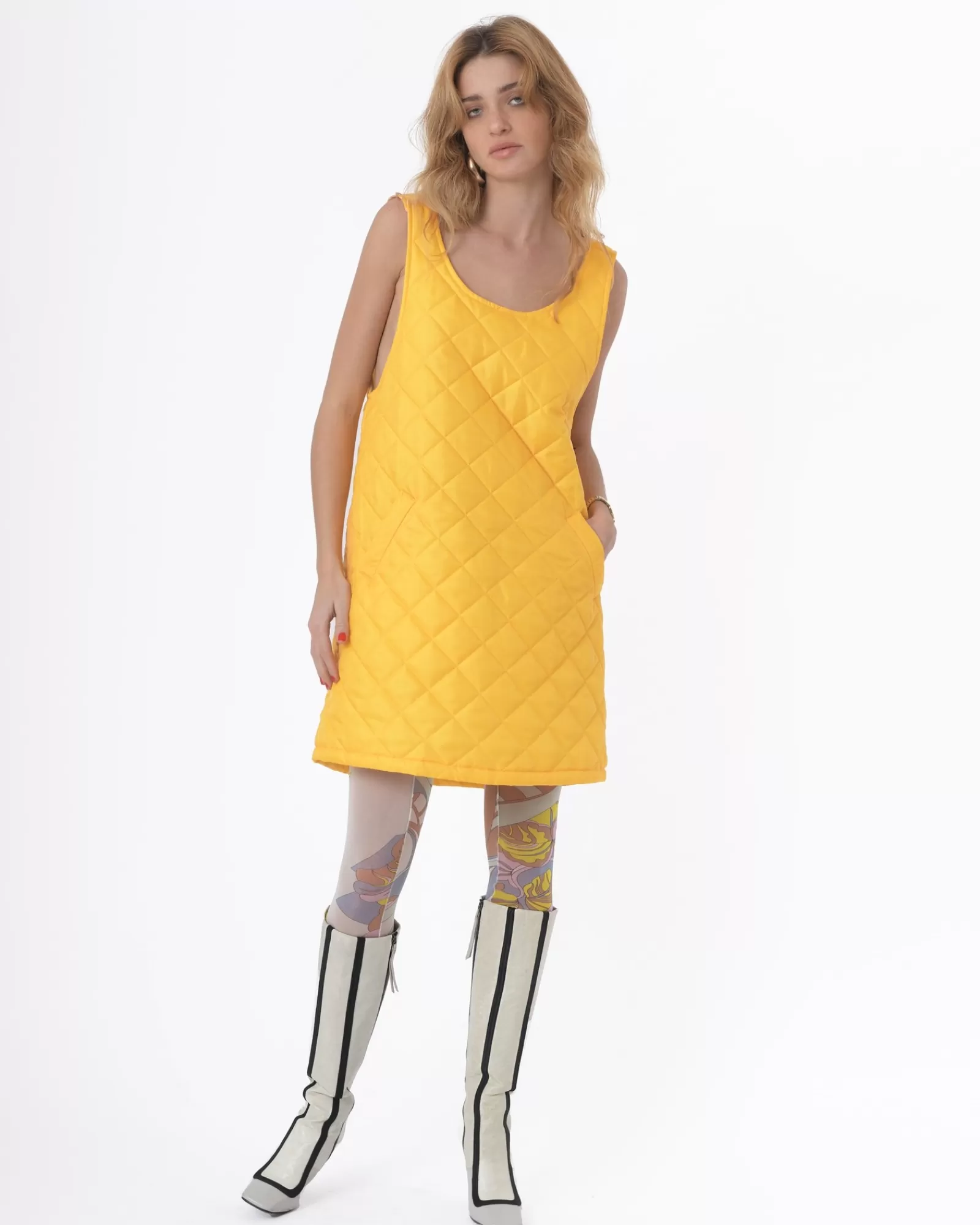 La Piscine Paris Robe matelassée Avn Jaune Discount