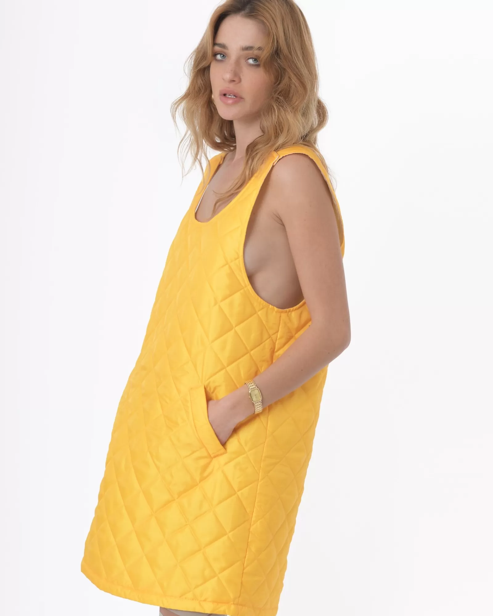 La Piscine Paris Robe matelassée Avn Jaune Discount