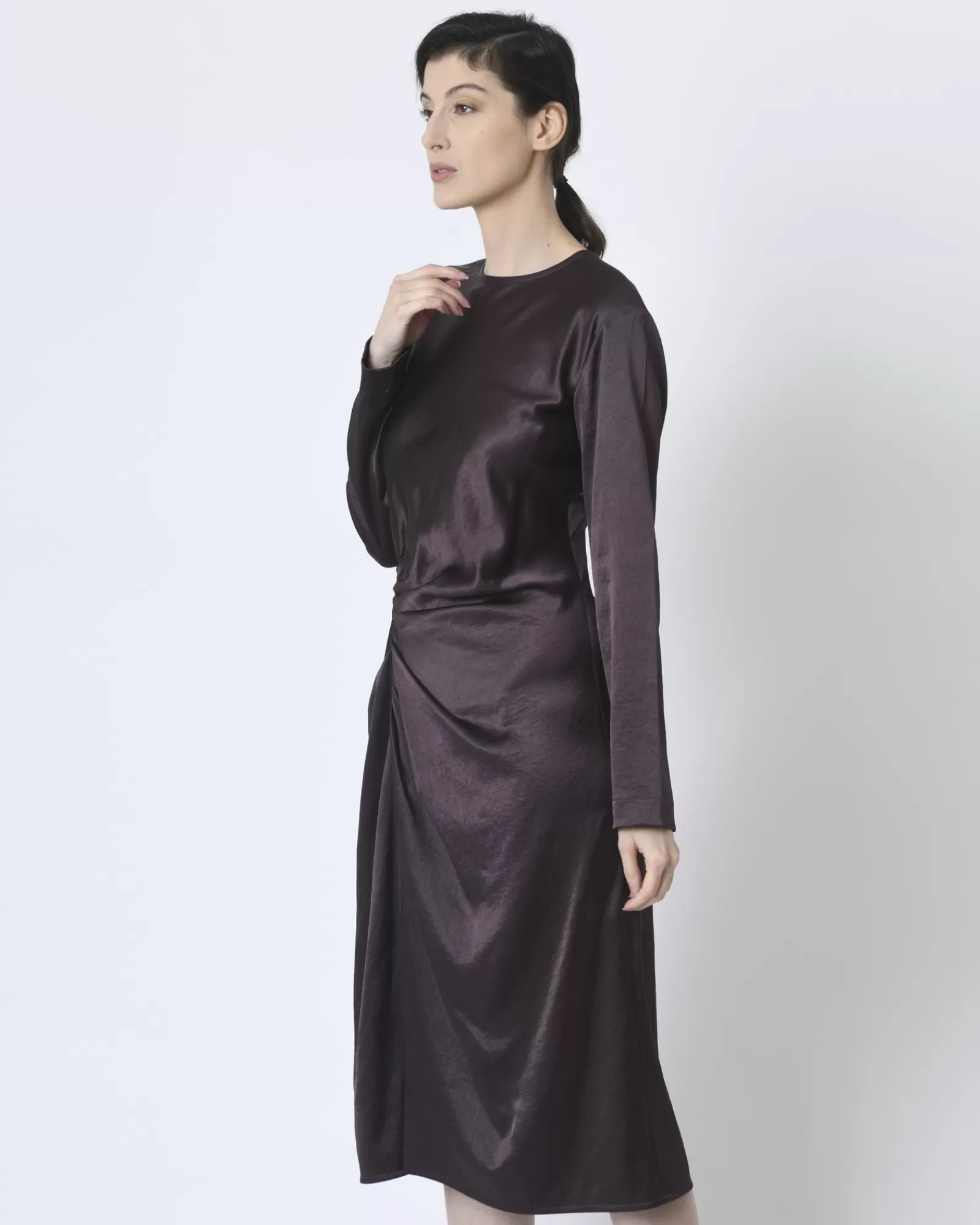 La Piscine Paris Robe minimaliste Helmut Lang Marron Hot