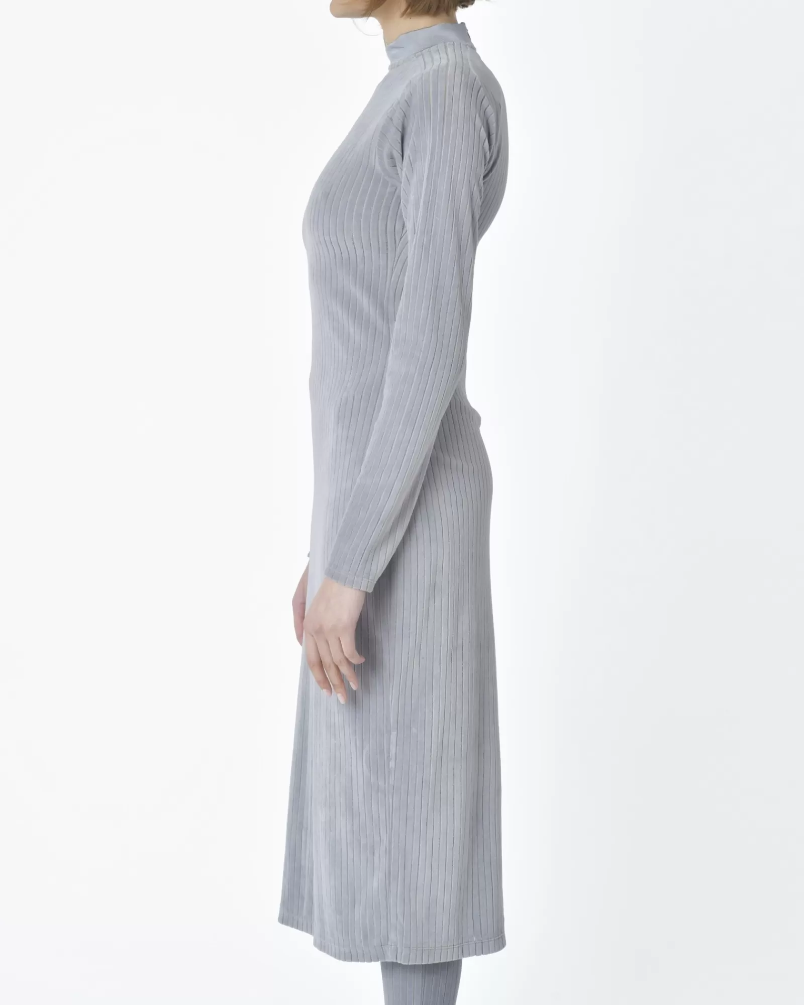 La Piscine Paris Robe moulante côtelée e Carven Gris Shop
