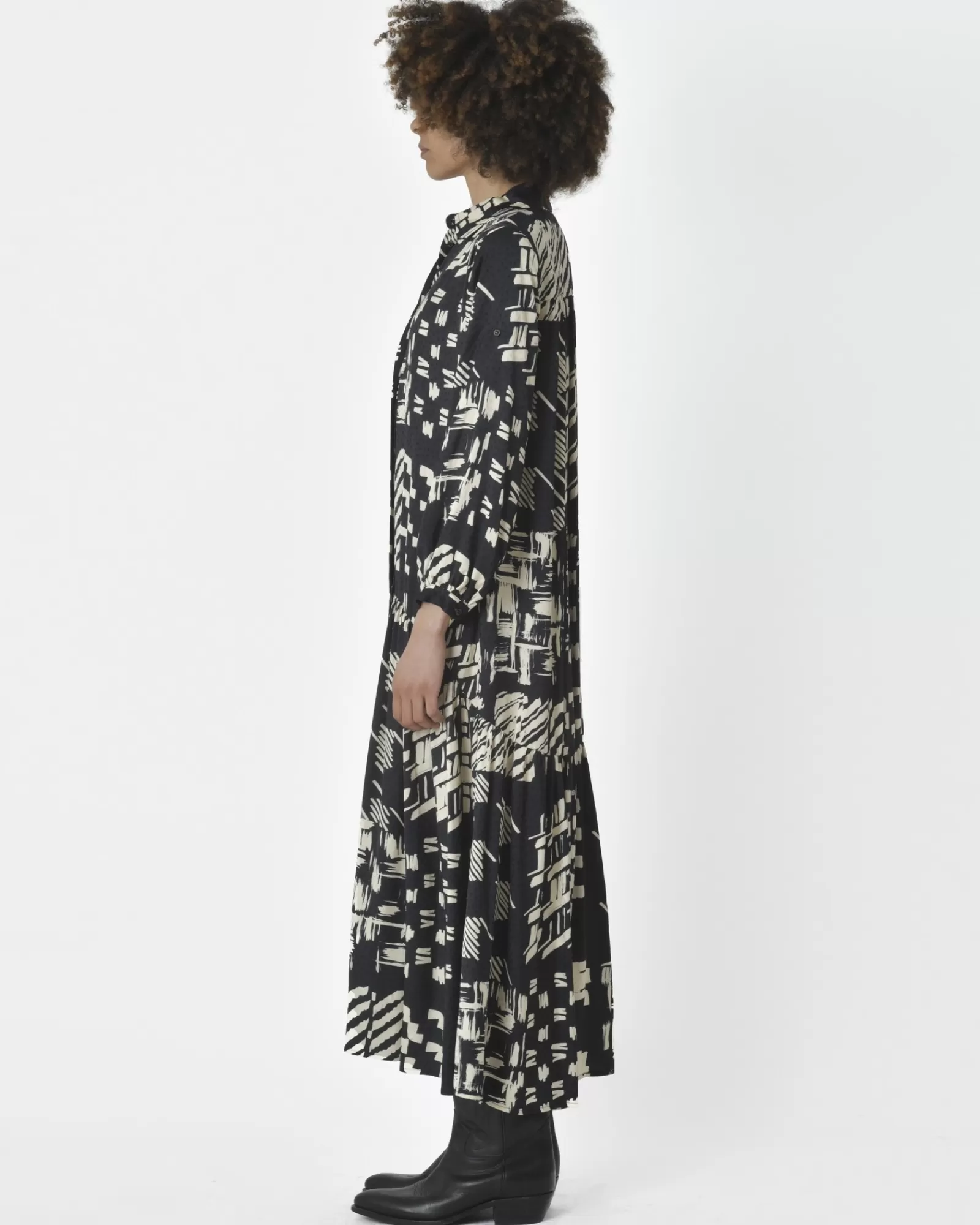 La Piscine Paris Robe e à bouton Beatrice B Noir Online