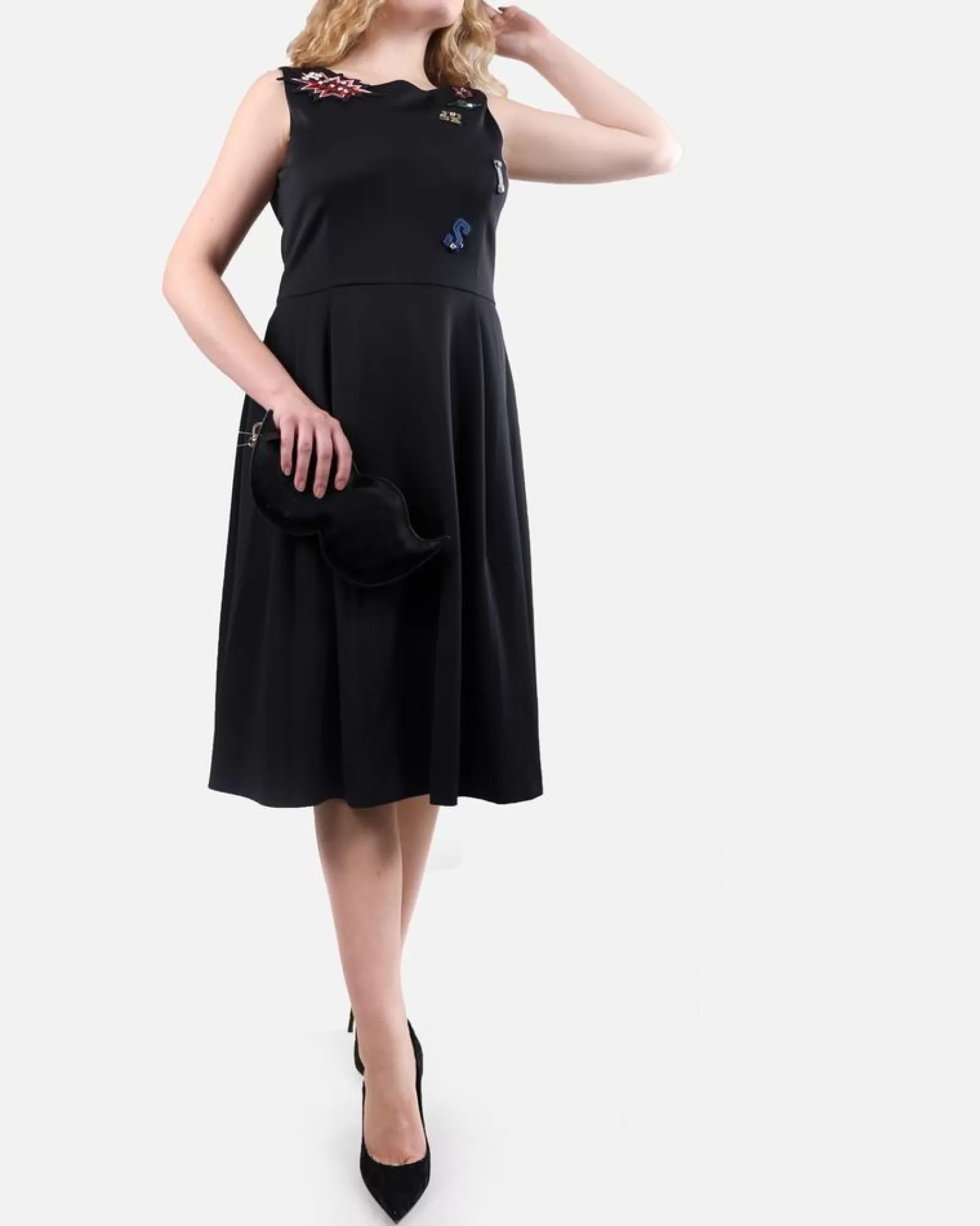 La Piscine Paris Robe e "Paris" Isabelle Blanche Noir Cheap