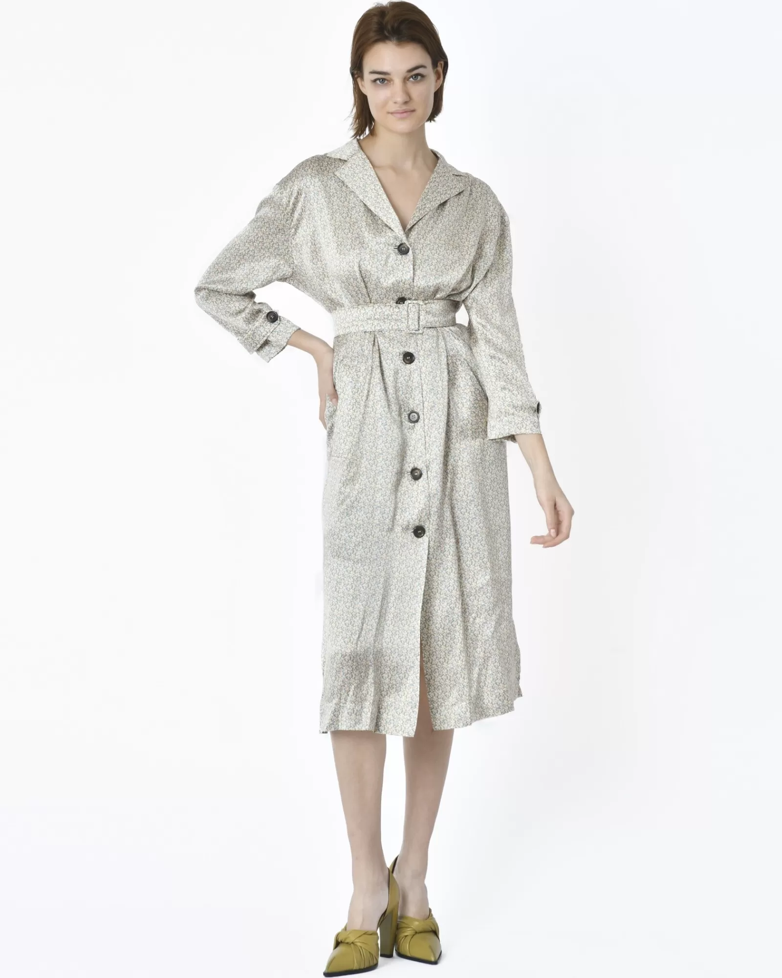 La Piscine Paris Robe petits motif à fleurs Collectors Club Beige Shop