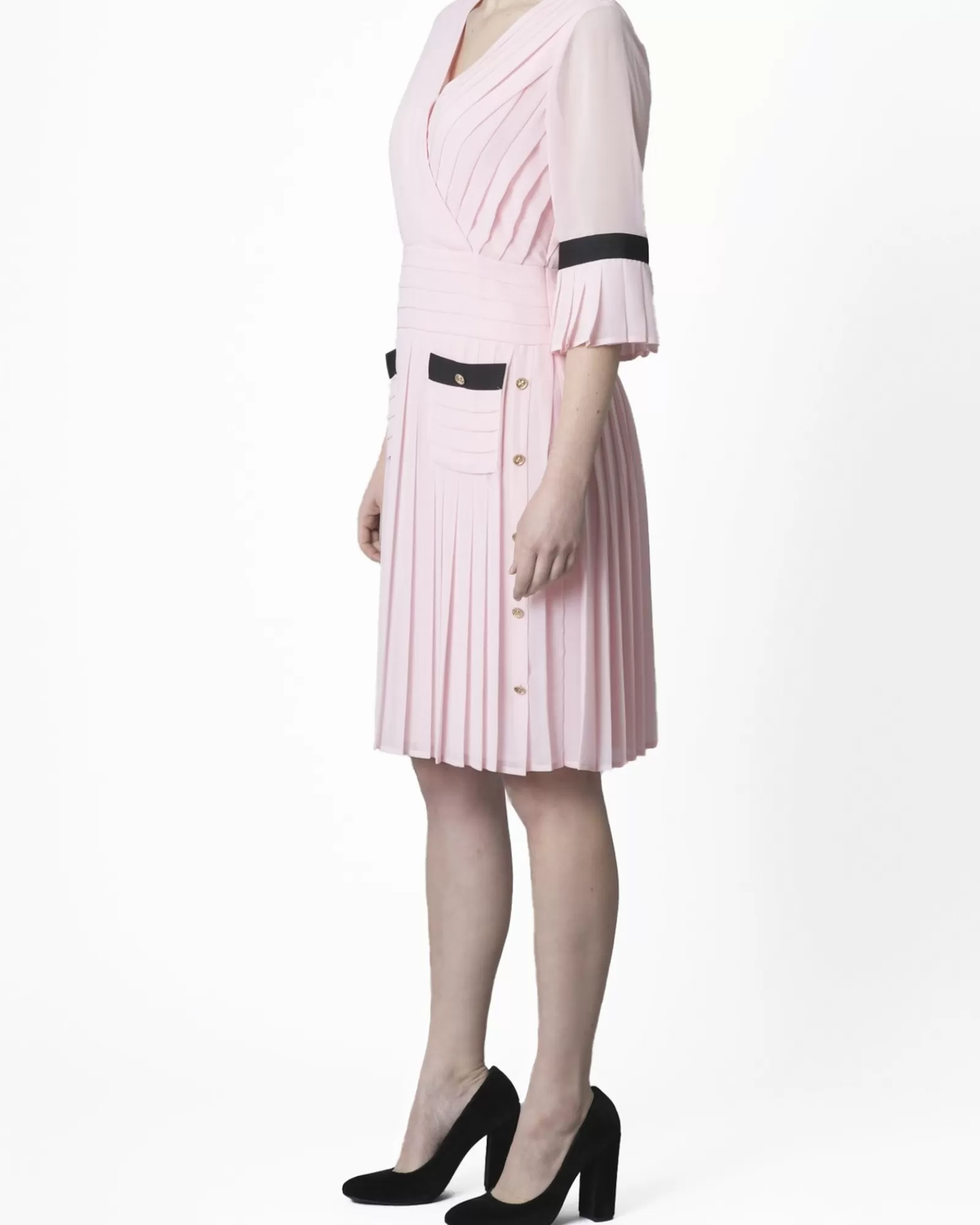 La Piscine Paris Robe plissée Edward Achour Rose New