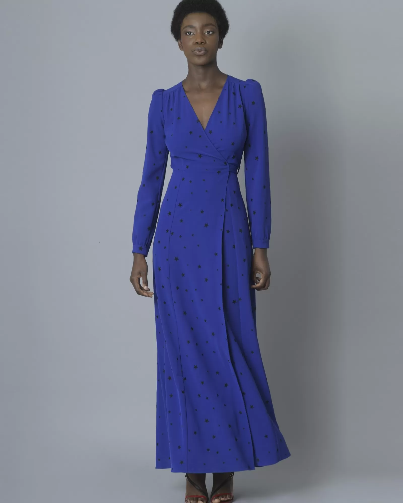 La Piscine Paris Robe portefeuille P.A.R.O.S.H Bleu Sale