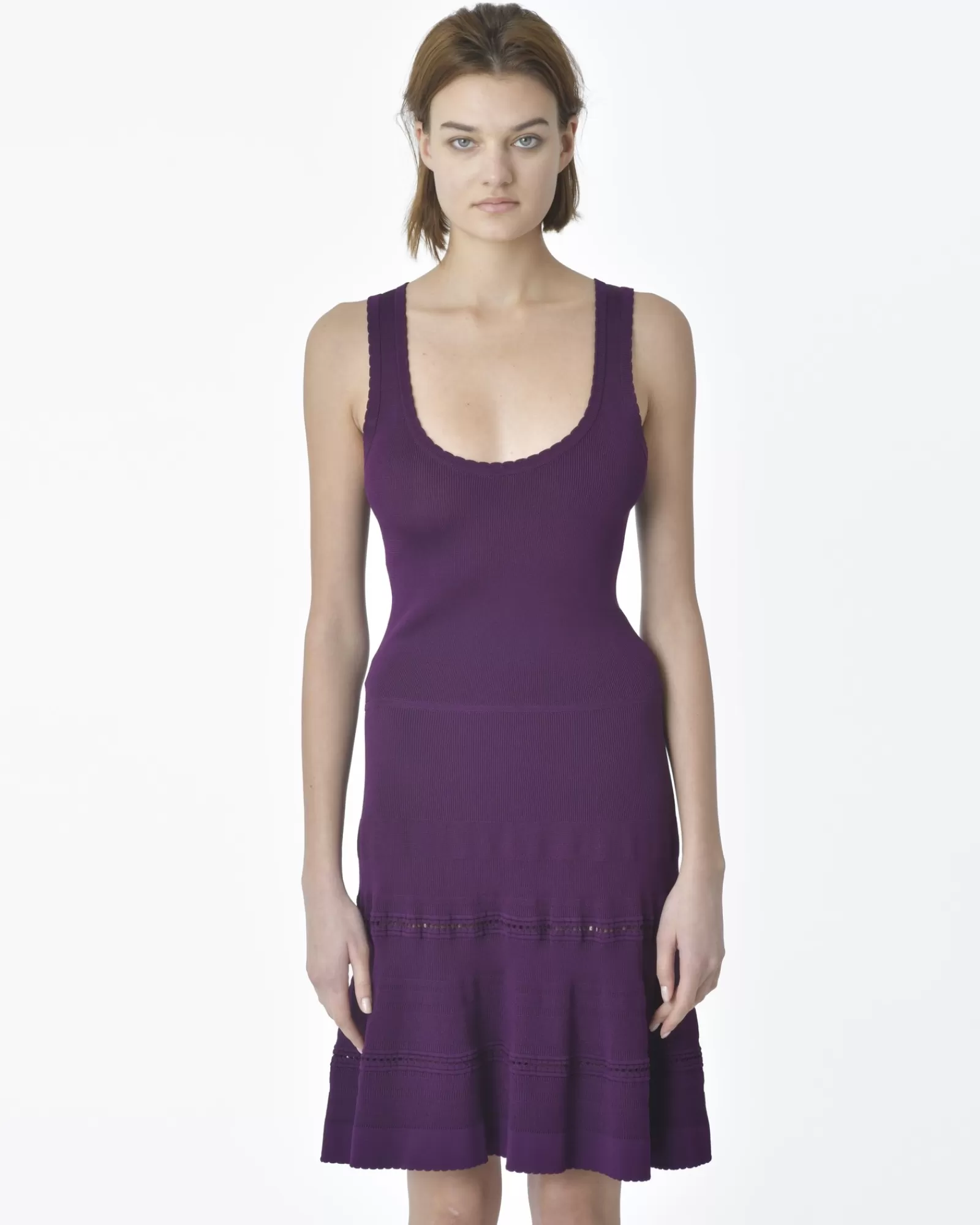 La Piscine Paris Robe prune Carven Violet Cheap