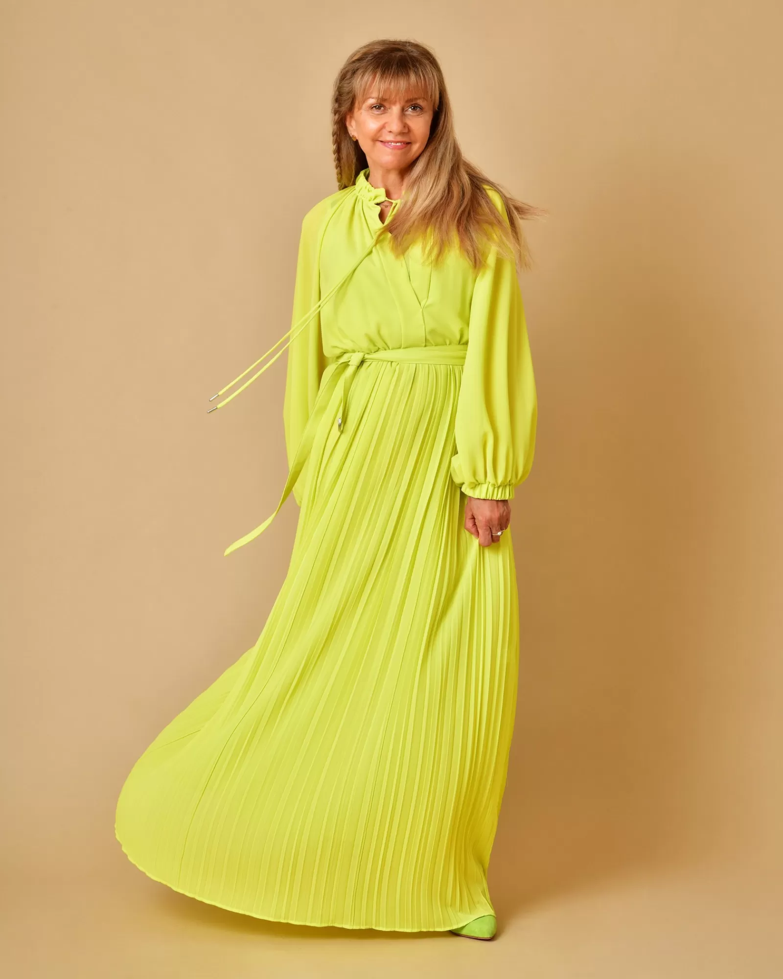 La Piscine Paris Robe e plissée Beatrice B Vert Cheap