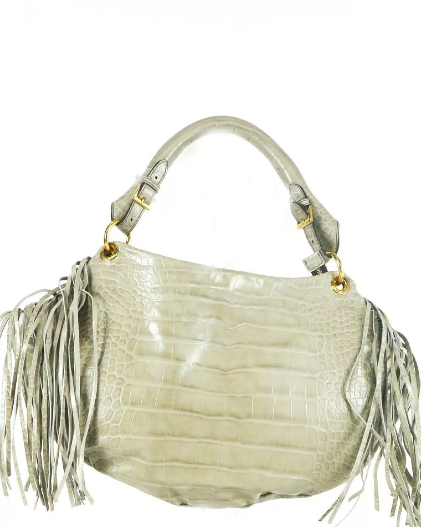 La Piscine Paris Sac à main dome à frange Patricia Pepe Beige Clearance