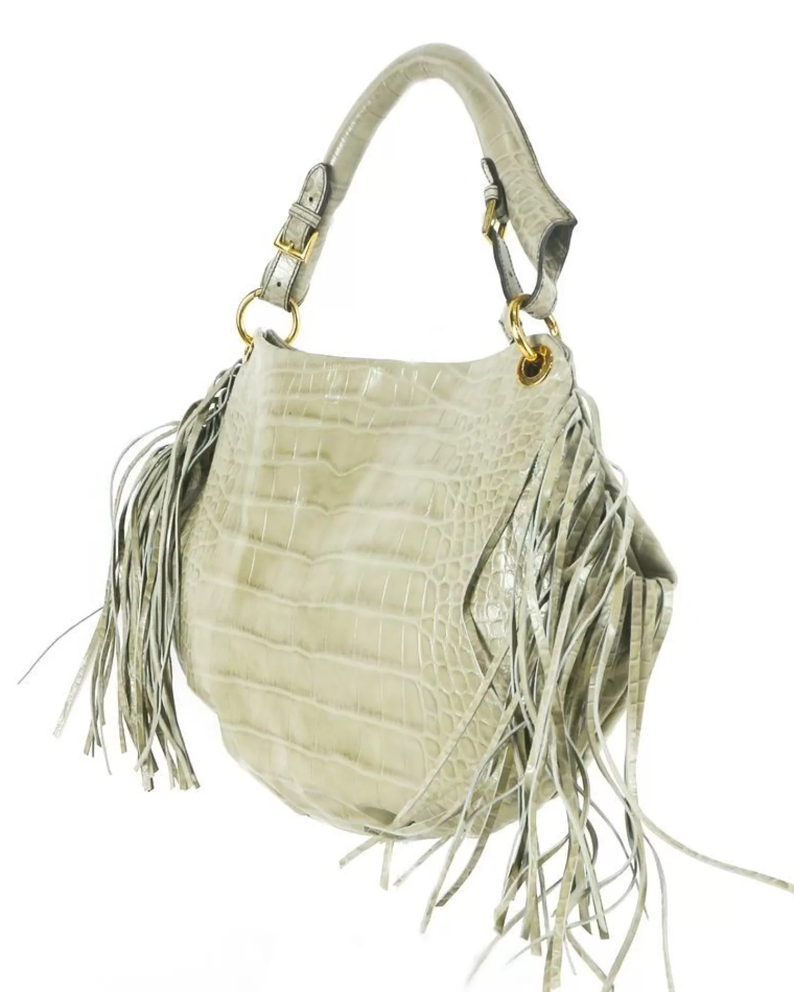 La Piscine Paris Sac à main dome à frange Patricia Pepe Beige Clearance