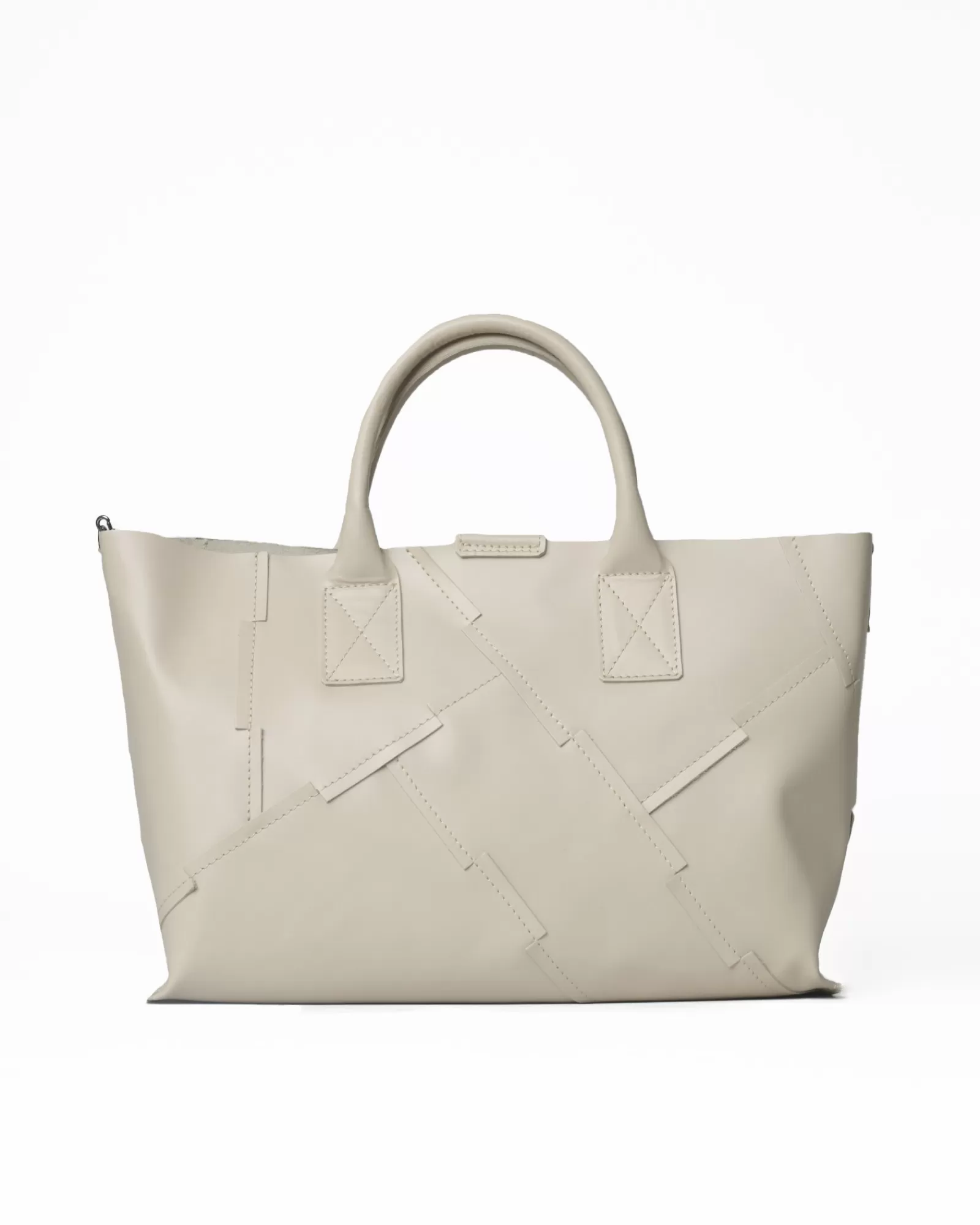 La Piscine Paris Sac à main en cuir Falorni Beige Discount