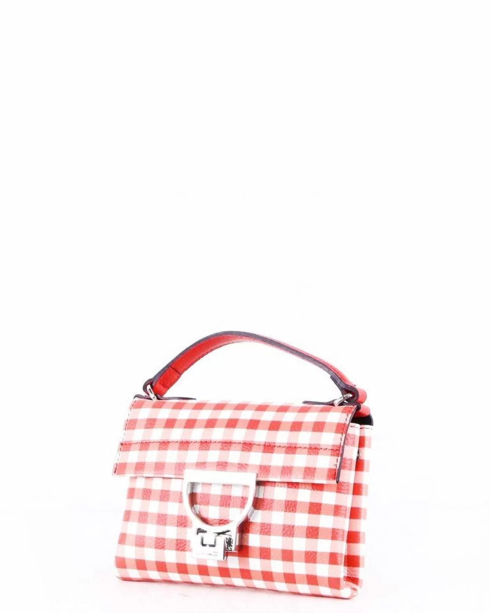 La Piscine Paris Sac à main en cuir bicolore à carreaux Coccinelle Orange Cheap