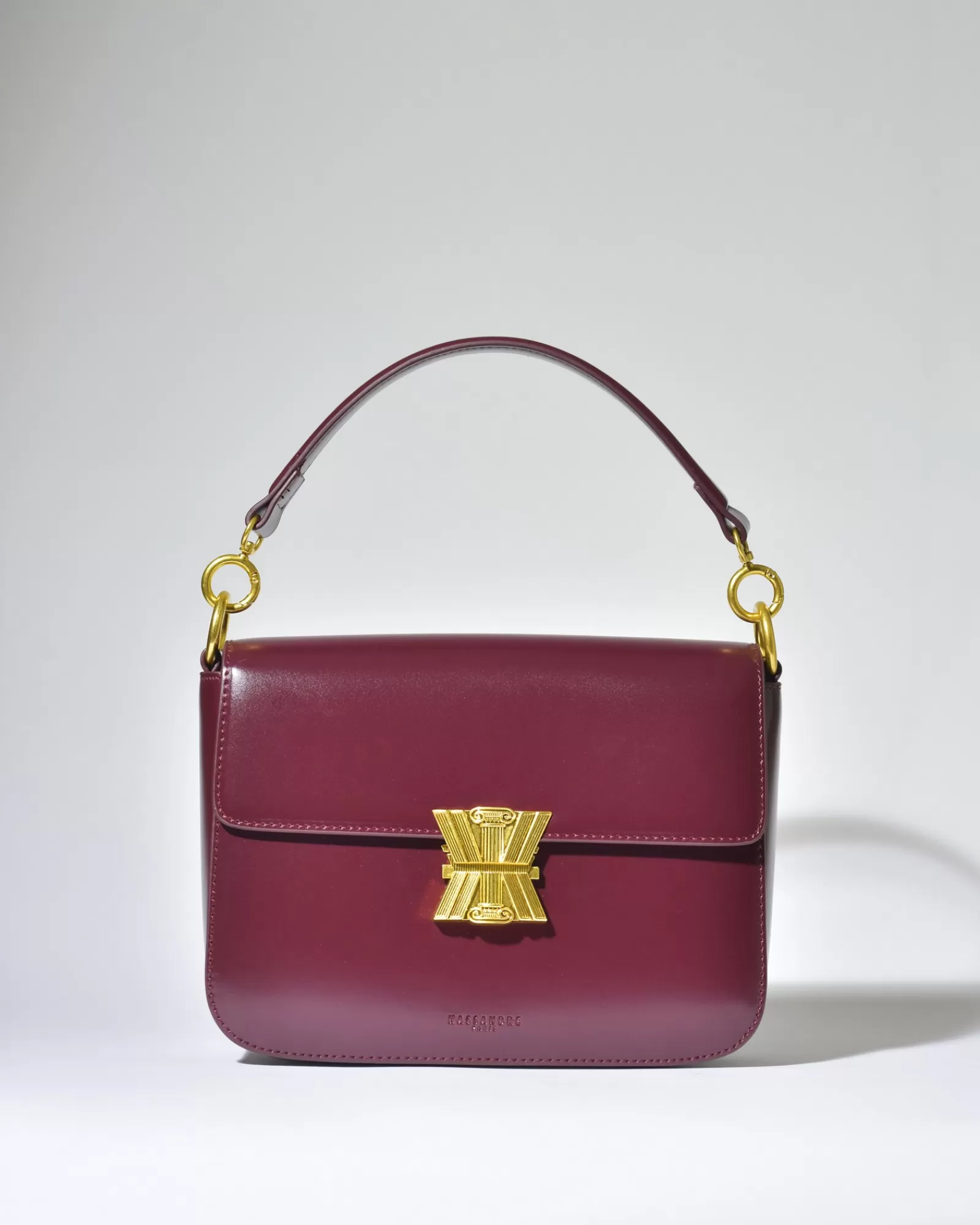 La Piscine Paris Sac à main en cuir Kassandre Bordeaux Clearance