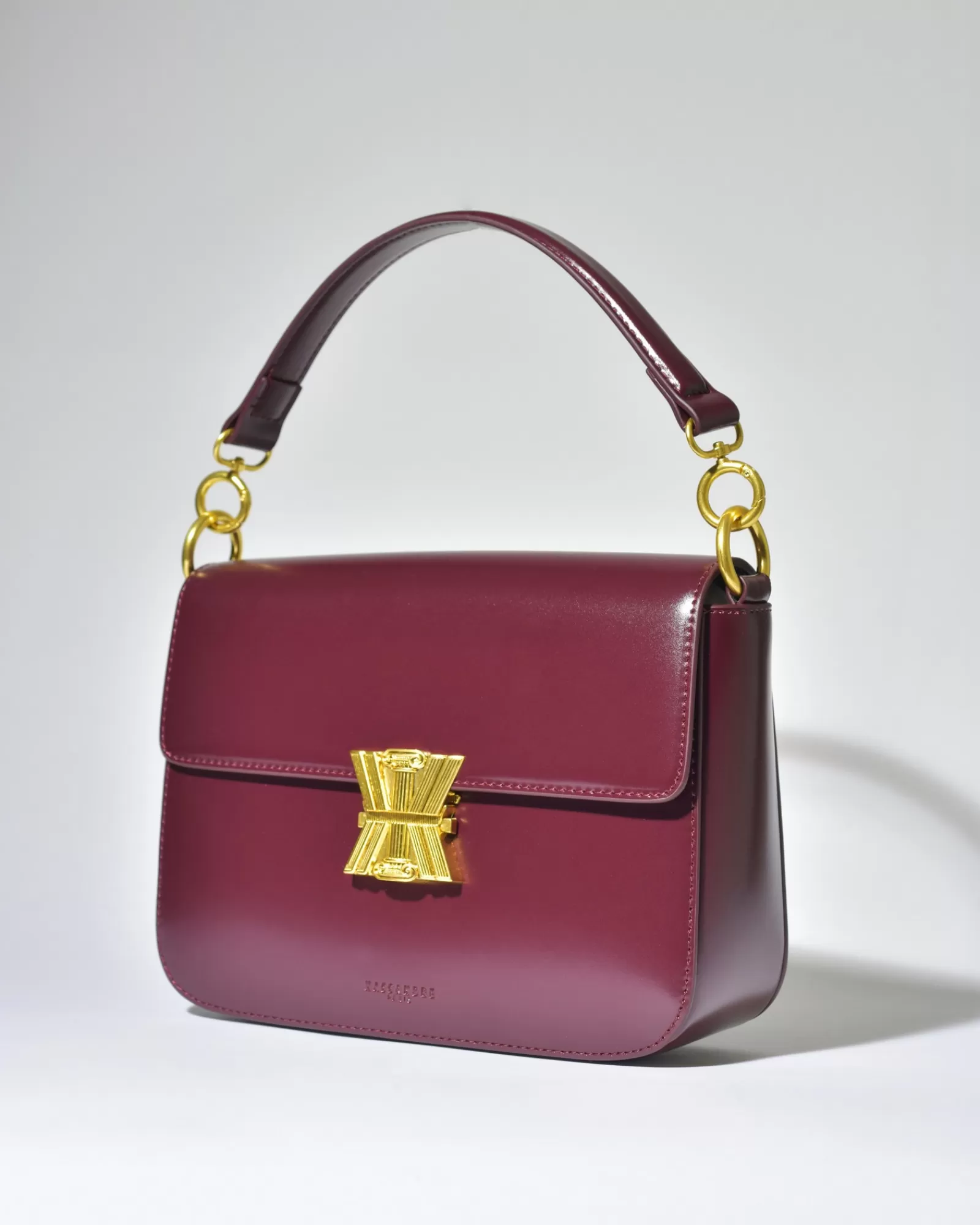 La Piscine Paris Sac à main en cuir Kassandre Bordeaux Clearance