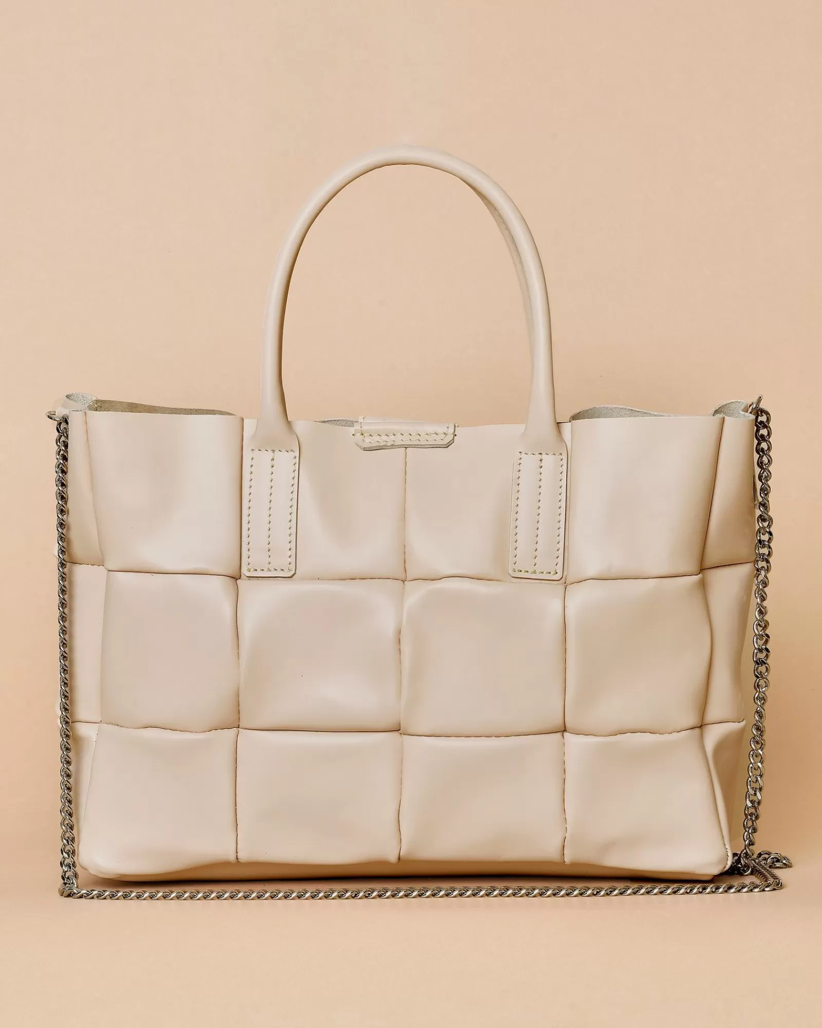 La Piscine Paris Sac à main en cuir lisse beige rosé Falorni Rose Cheap