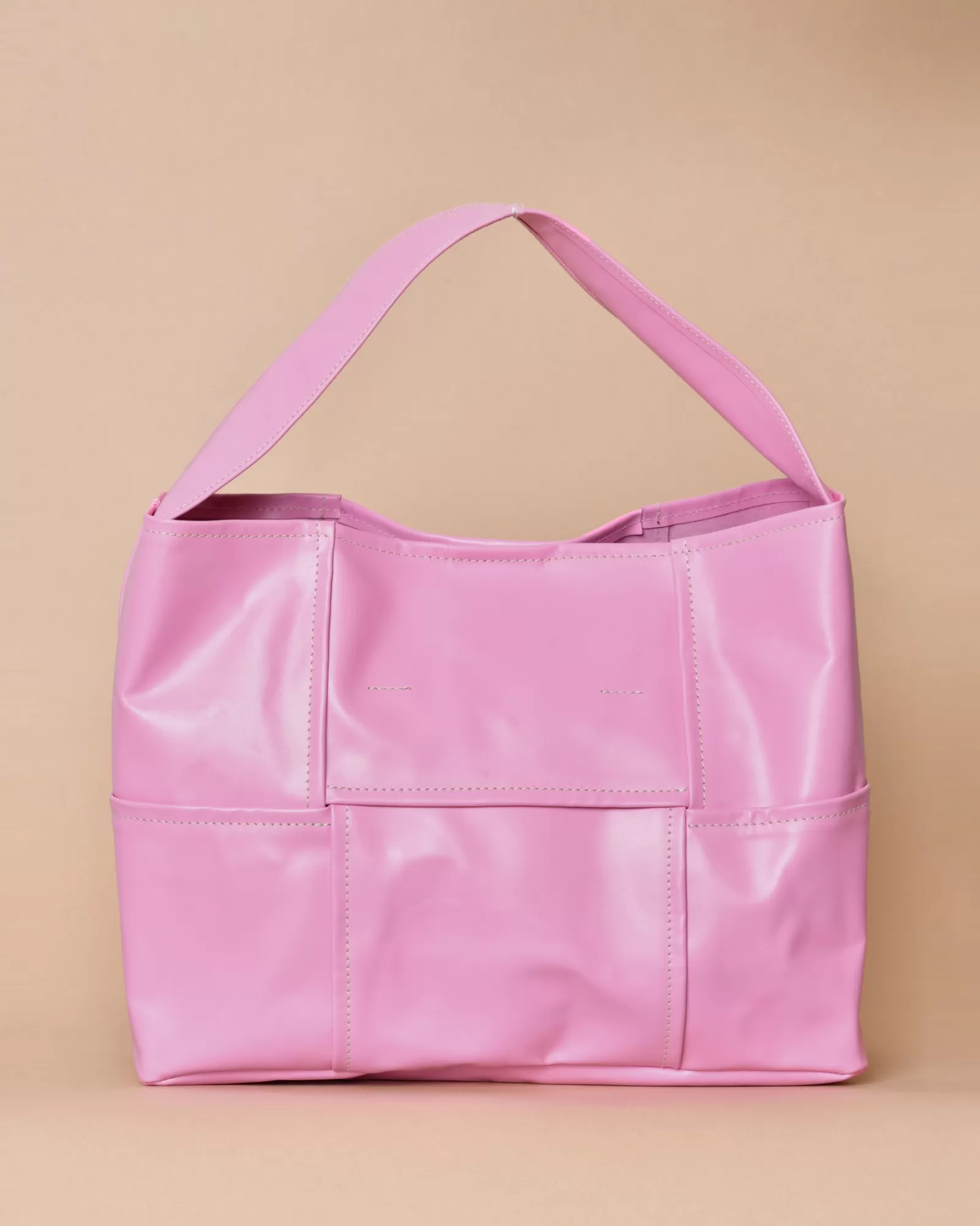 La Piscine Paris Sac à main en cuir lisse Falorni Rose Sale