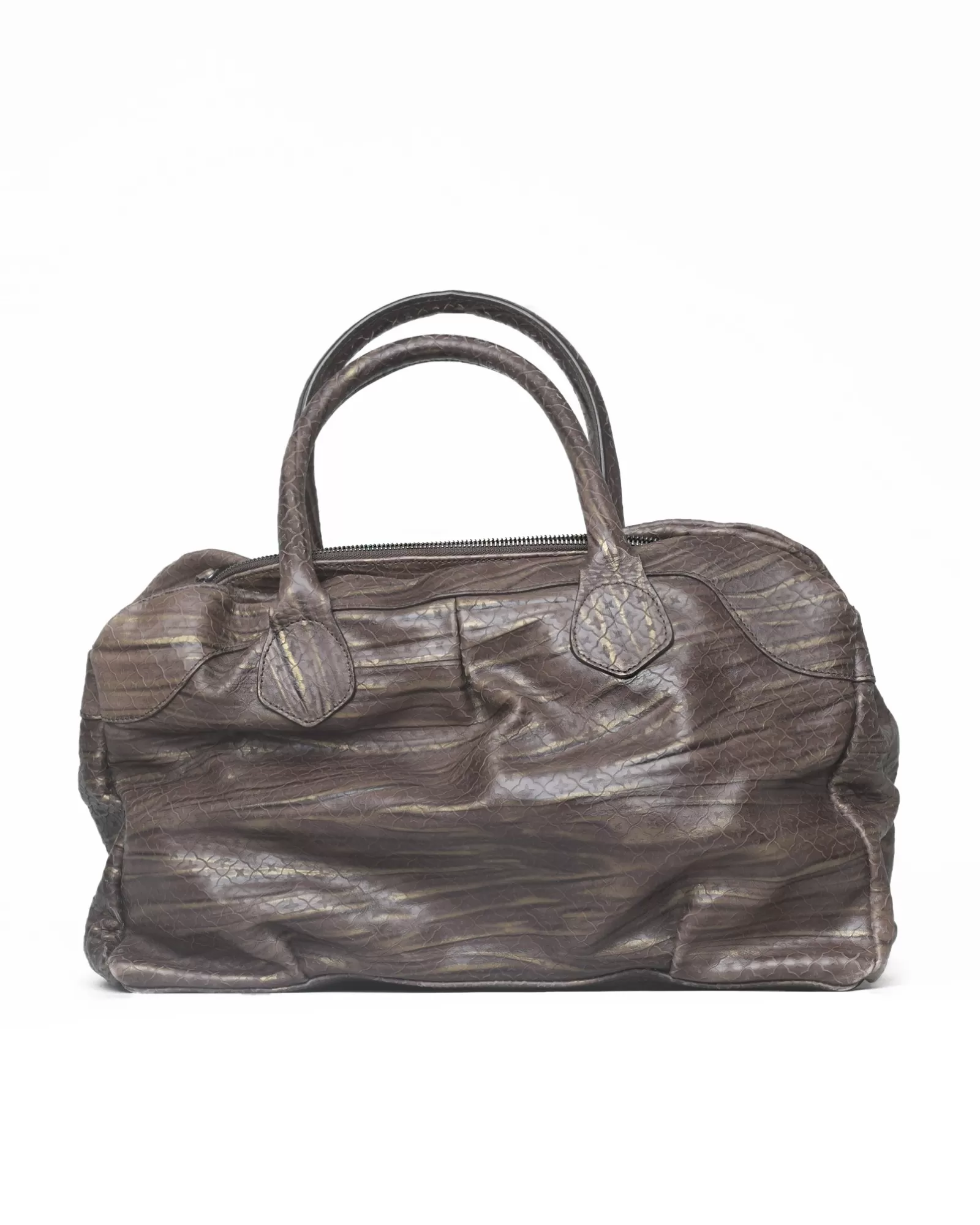 La Piscine Paris Sac à main en cuir Falorni Marron Cheap