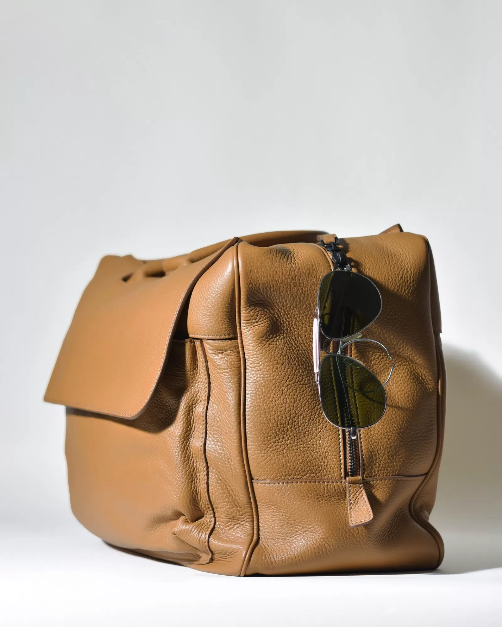 La Piscine Paris Sac à main en cuir texturé Falorni Marron Best Sale