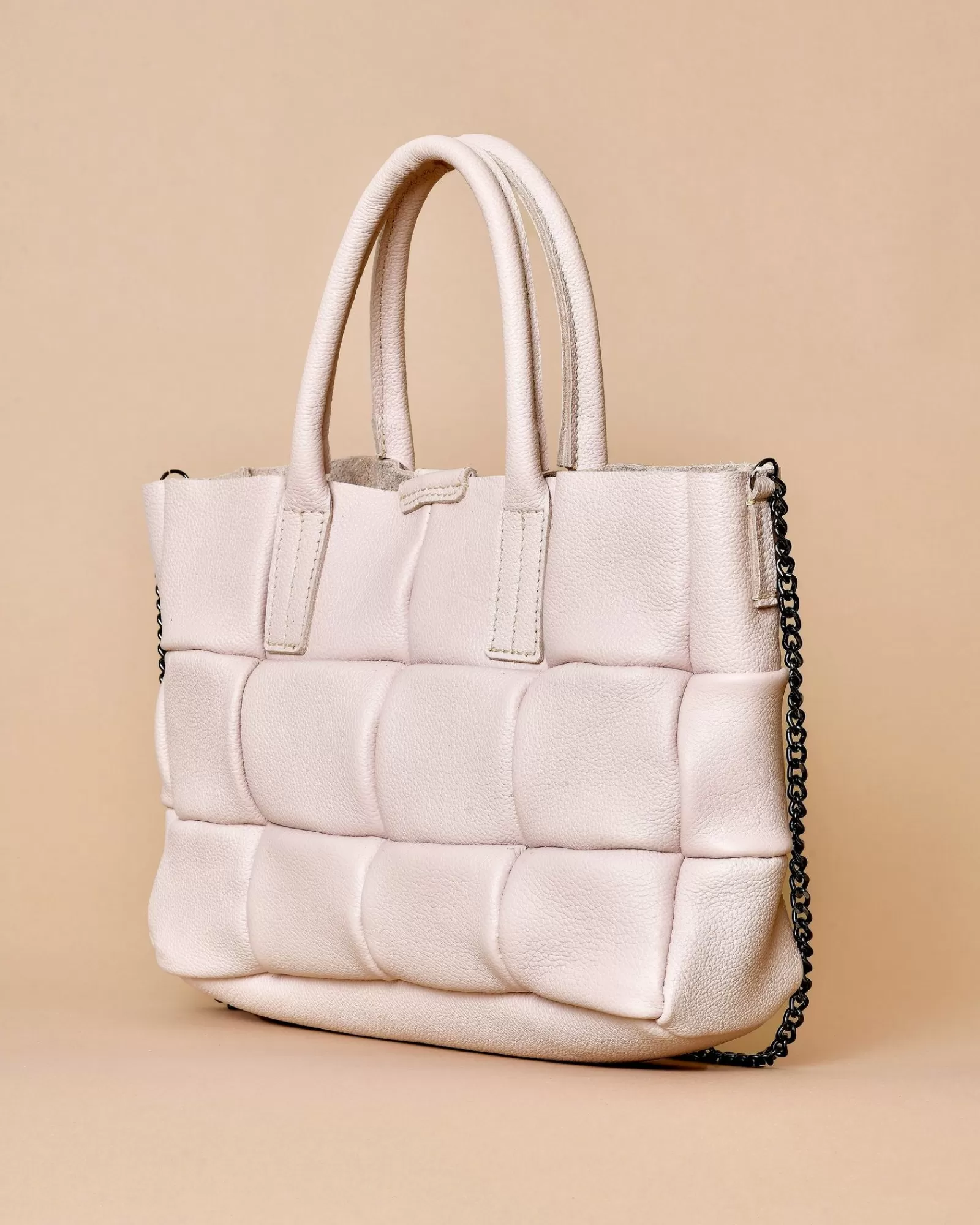 La Piscine Paris Sac à main en cuir texturé Falorni Rose Cheap