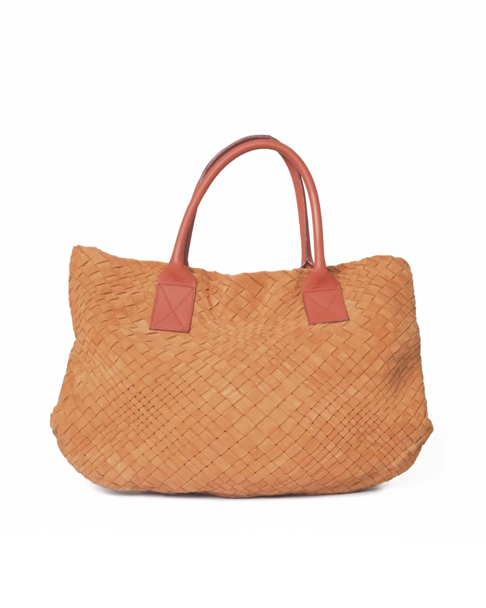 La Piscine Paris Sac à main en cuir tressé Falorni Orange Best