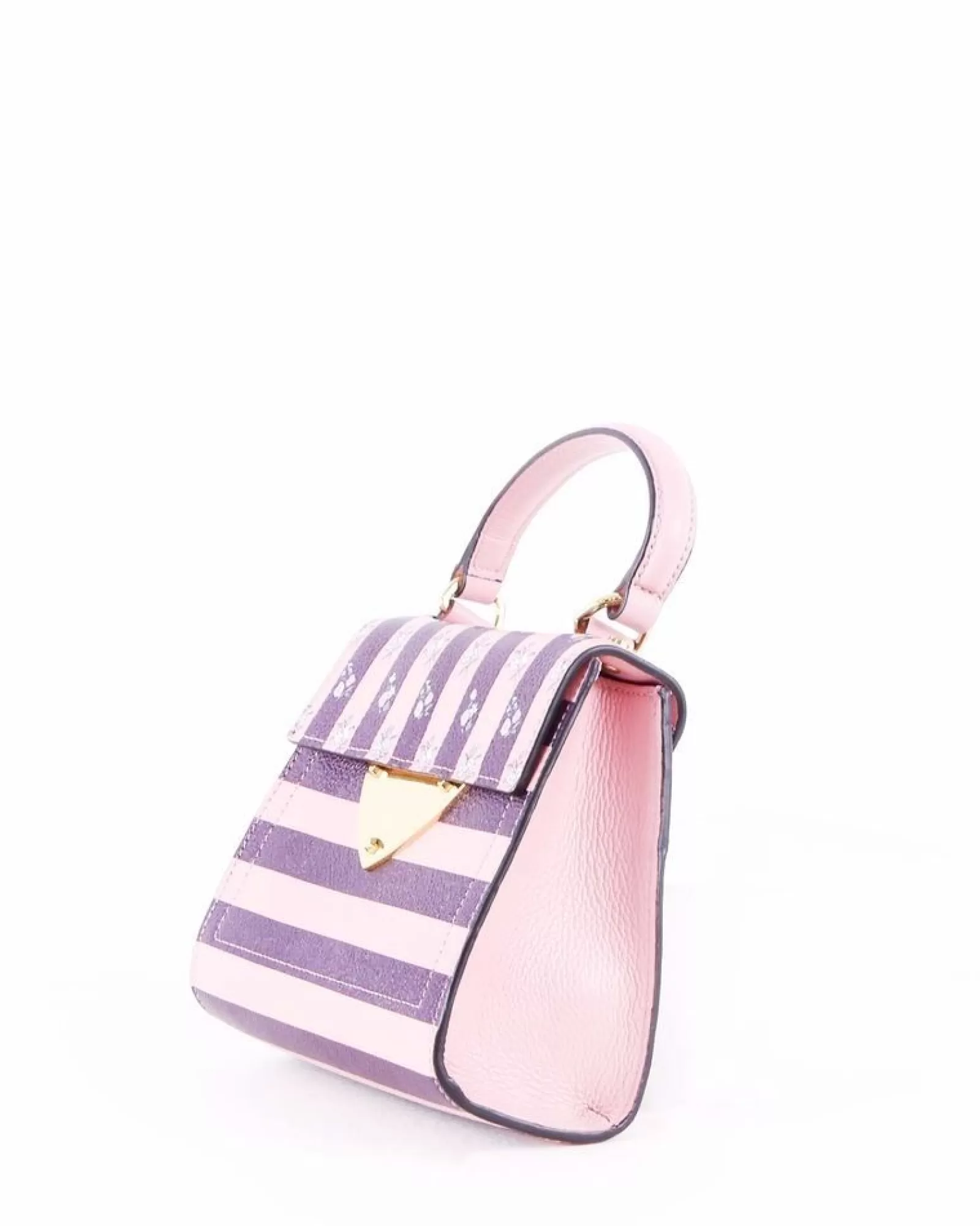 La Piscine Paris Sac à main trapèze bicolore fleuri Coccinelle Rose Flash Sale