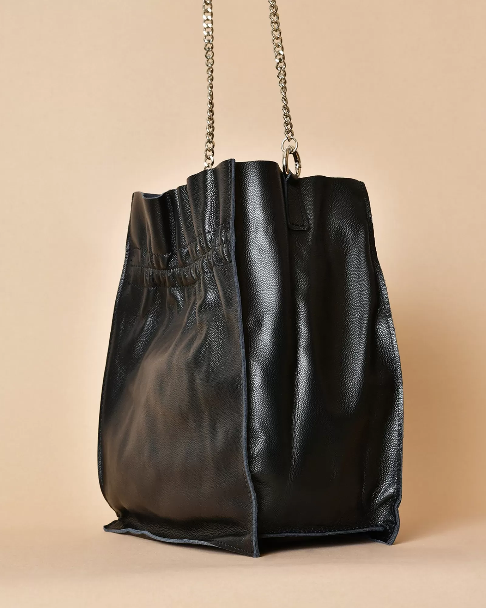 La Piscine Paris Sac bandoulière en cuir grainé Falorni Noir Best