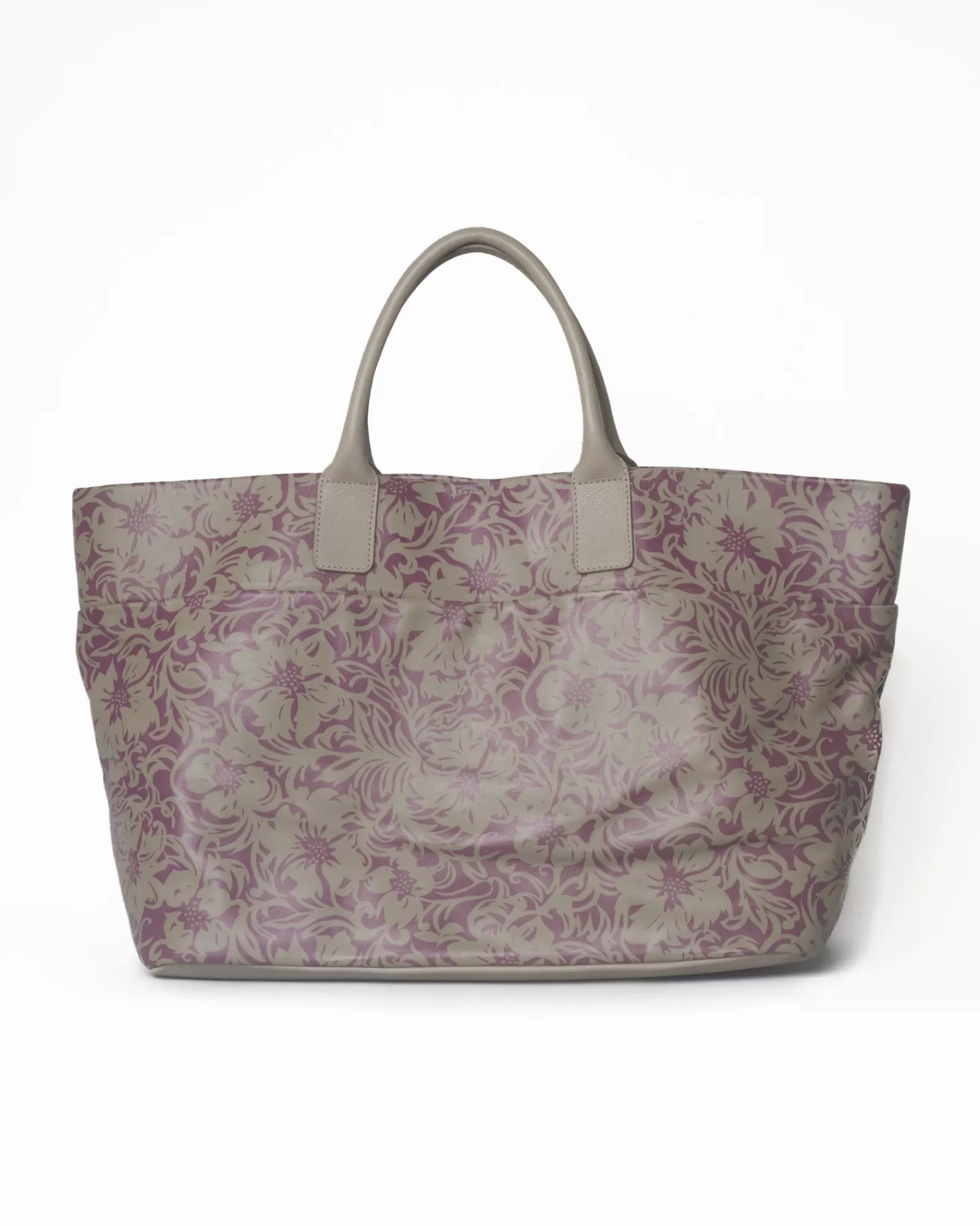 La Piscine Paris Sac cabas imprimé en cuir Falorni Beige Hot