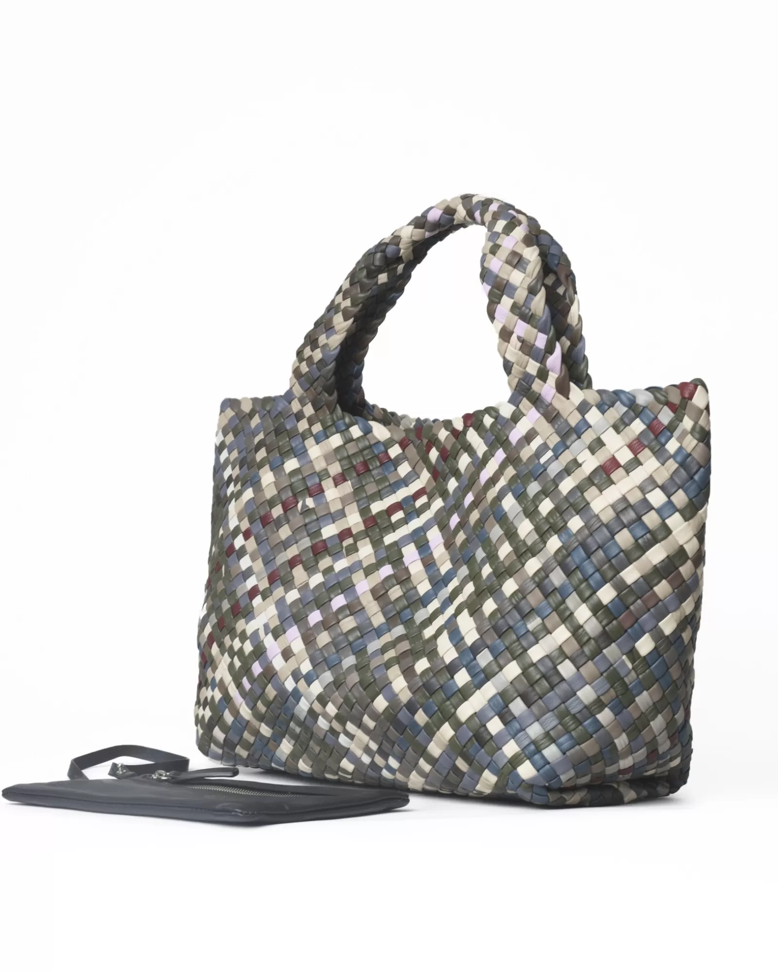 La Piscine Paris Sac cabas en cuir tressé Falorni Multicolore Clearance