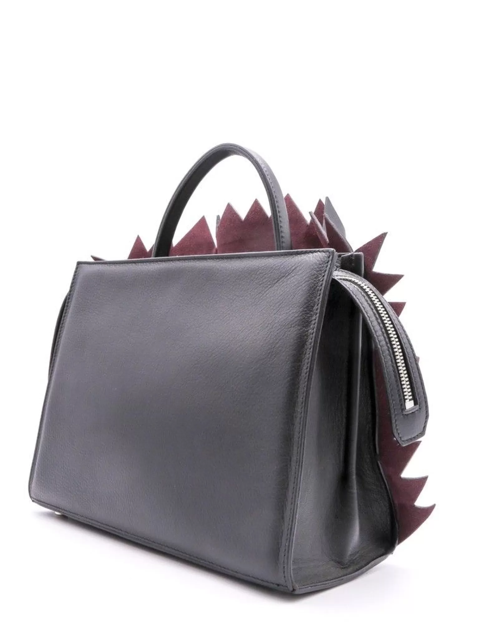 La Piscine Paris Sac en cuir nappa et intérieur en cuir contrasté apparent Carditosale Noir Best