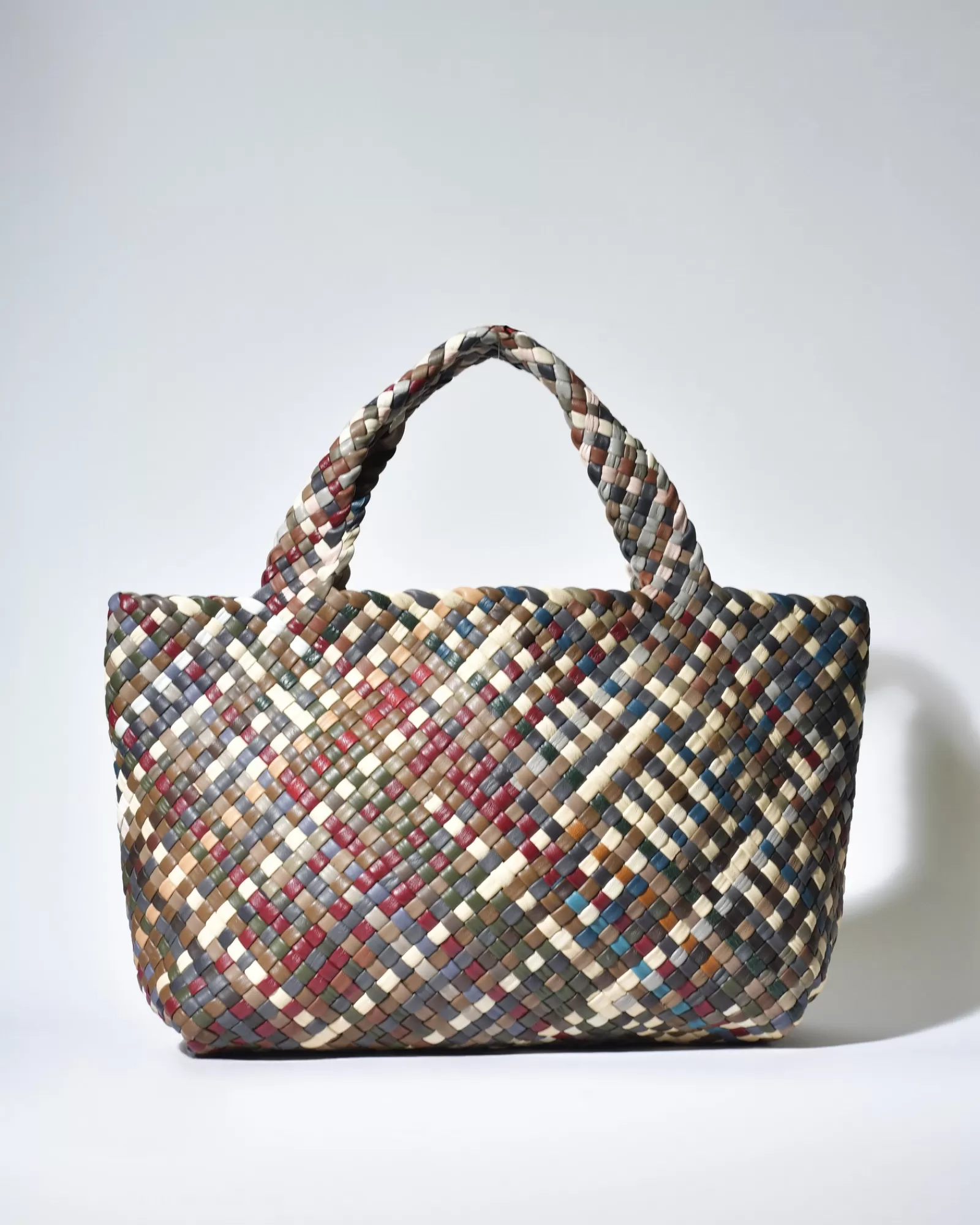 La Piscine Paris Sac porté épaule en cuir tressé Falorni Multicolore Outlet