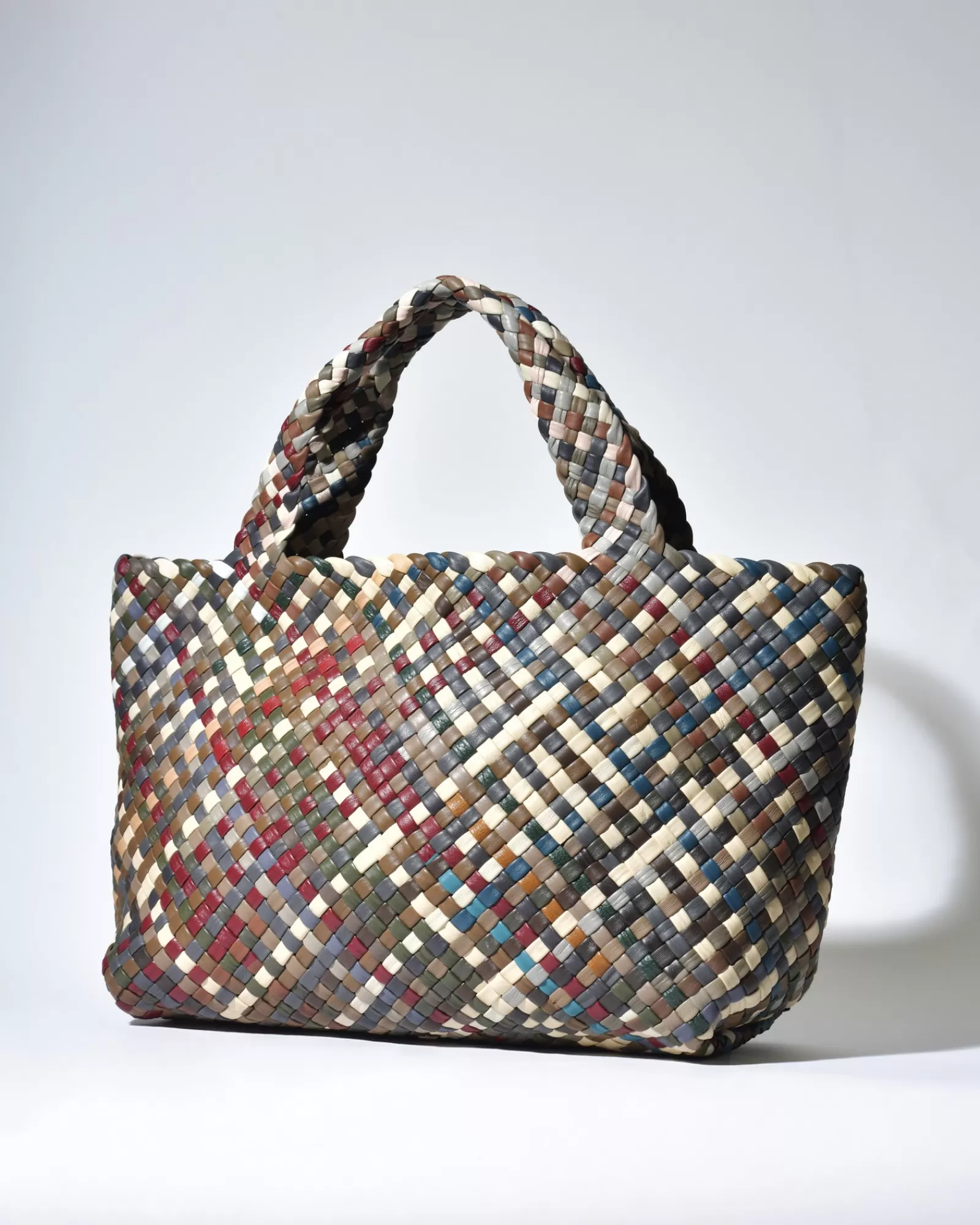 La Piscine Paris Sac porté épaule en cuir tressé Falorni Multicolore Outlet
