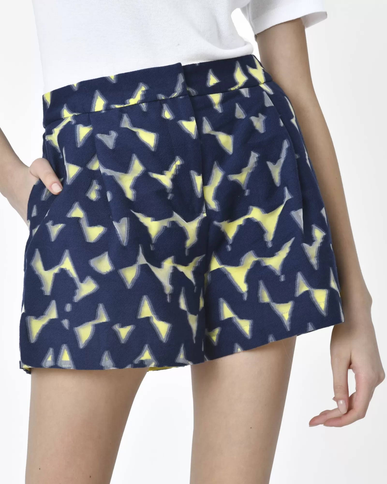 La Piscine Paris Short effet optique 3D Markus Lupfer Bleu Sale