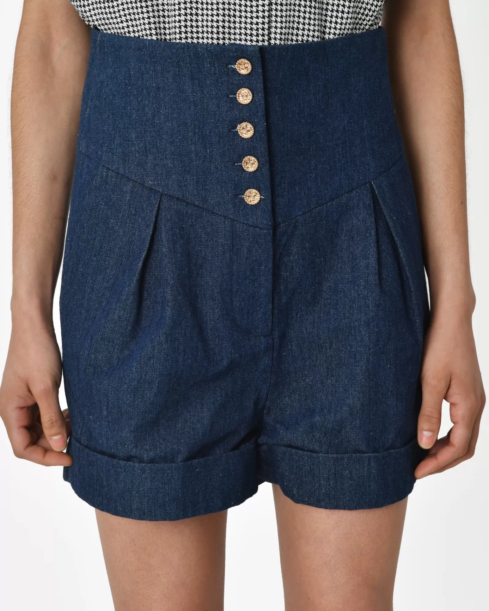 La Piscine Paris Short en jean Edward Achour Bleu Outlet